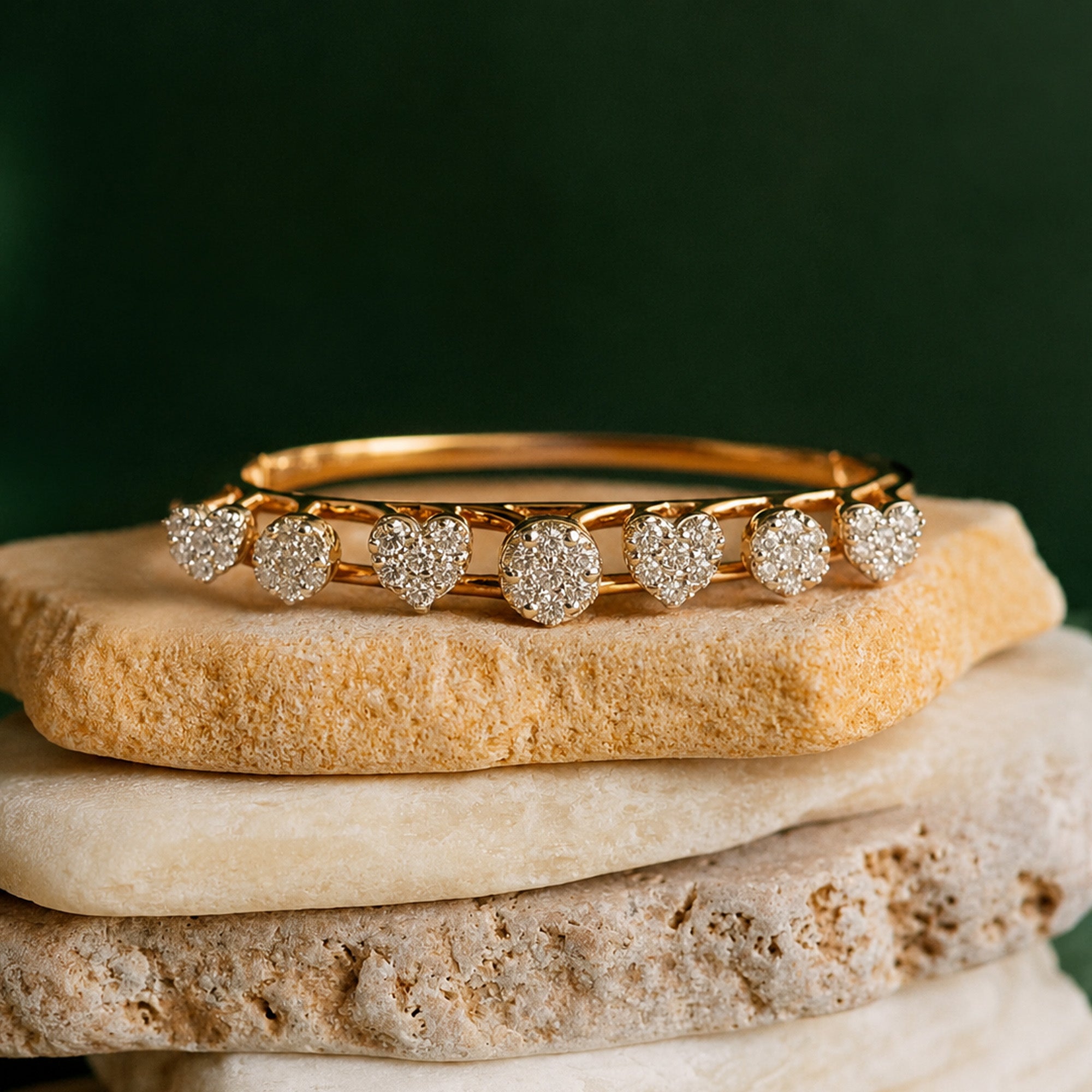 Radiant Arc Diamond Bangle
