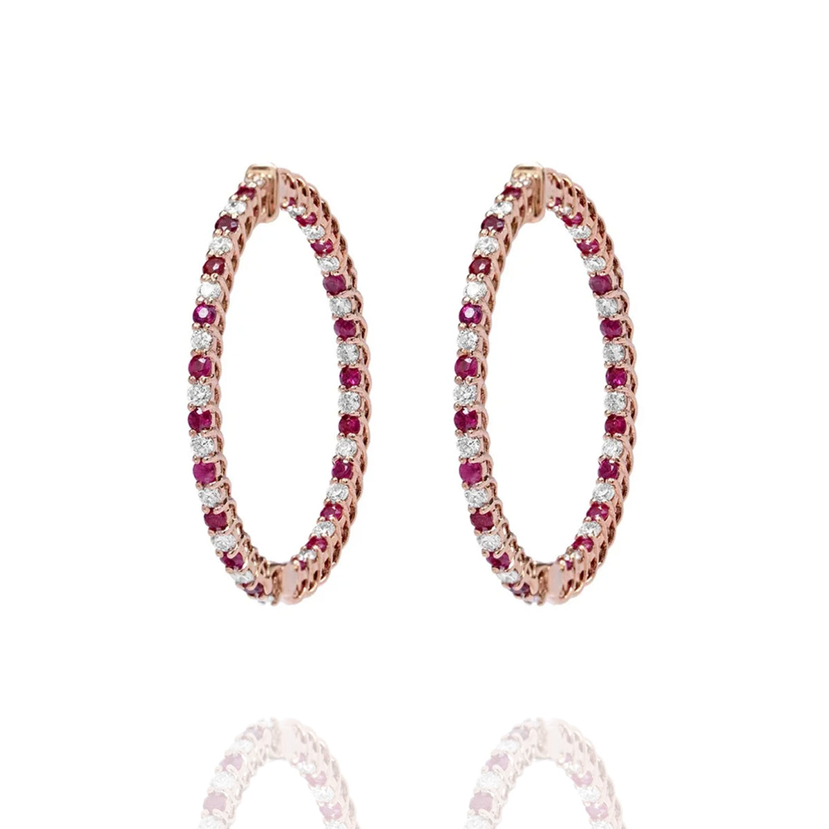 Lily Diamond Ruby Earrings