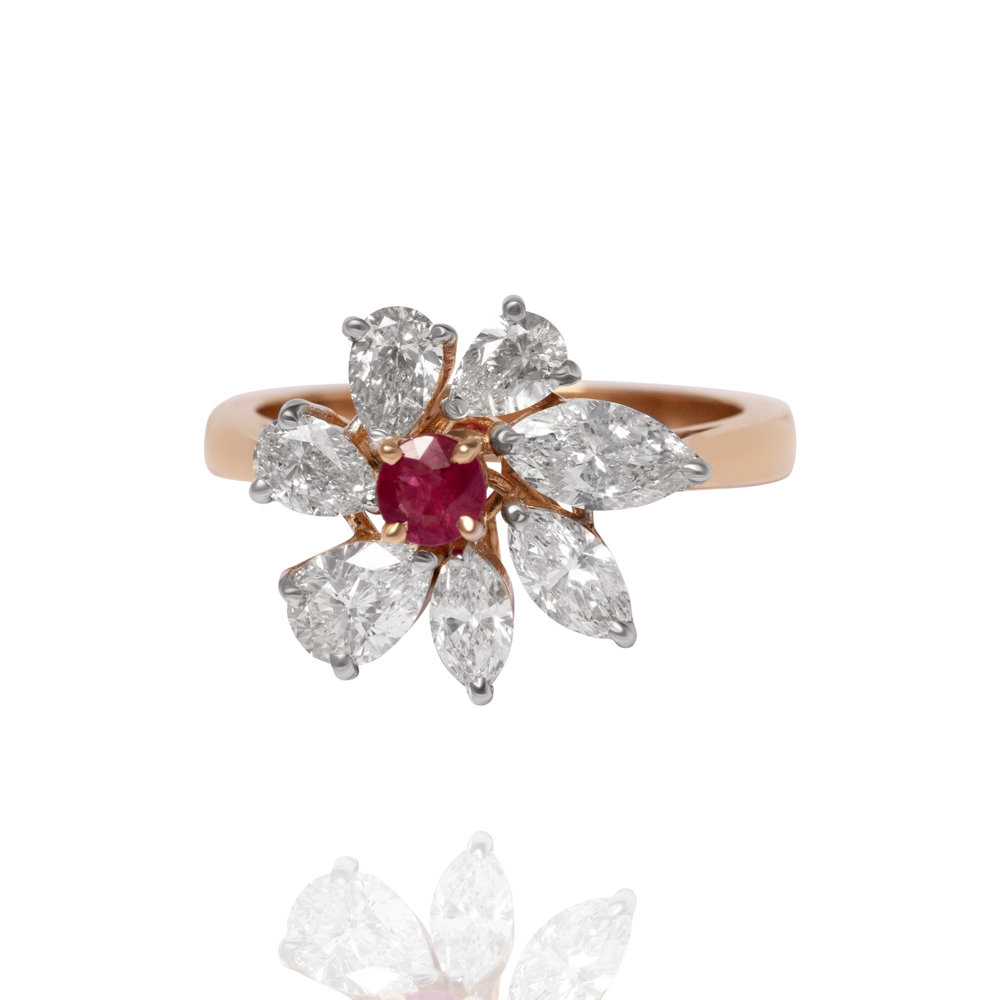 Royale Diamond Ruby Ring