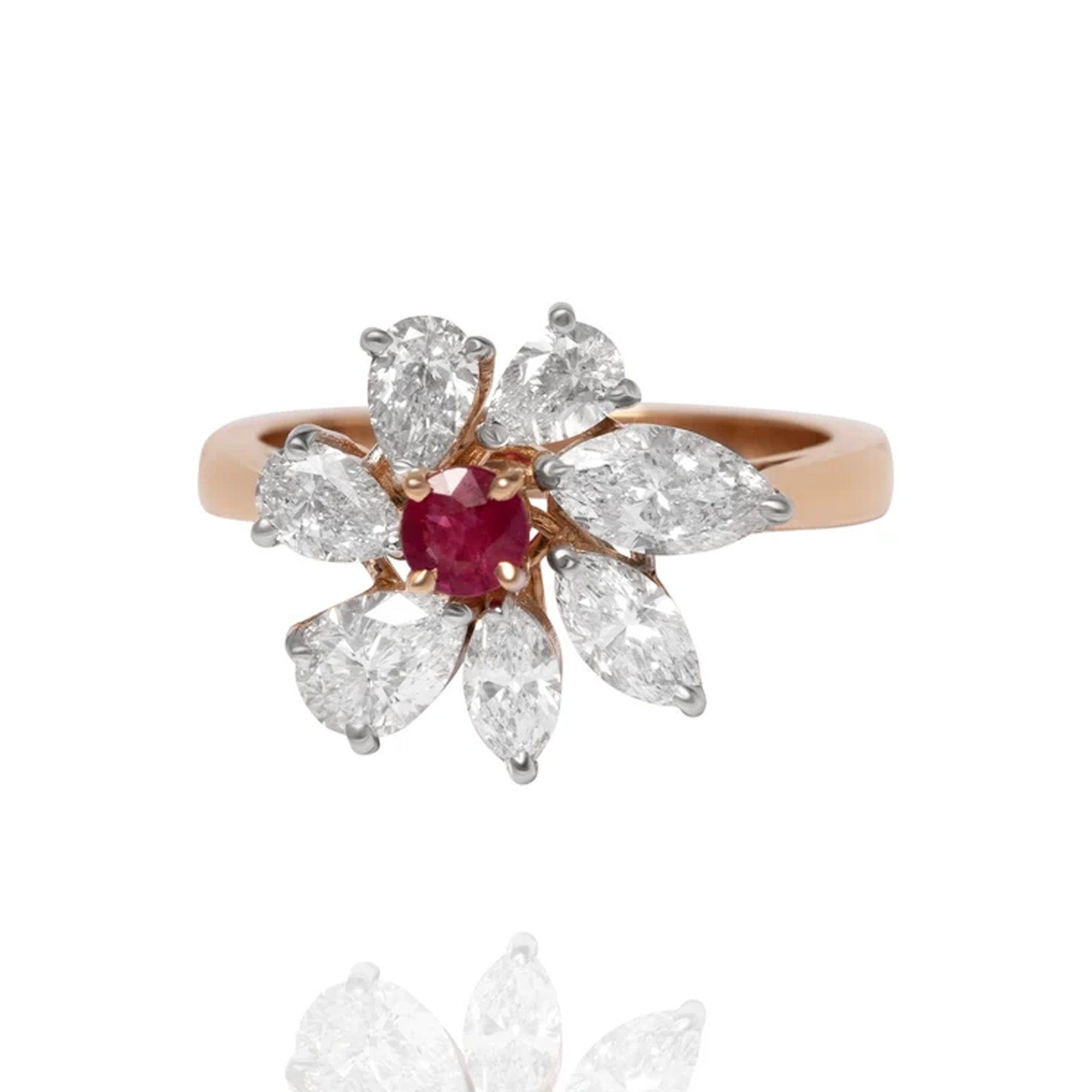 Royale Diamond Ruby Ring