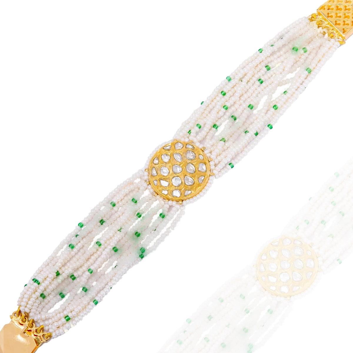 Taj Polki Emerald Bracelet