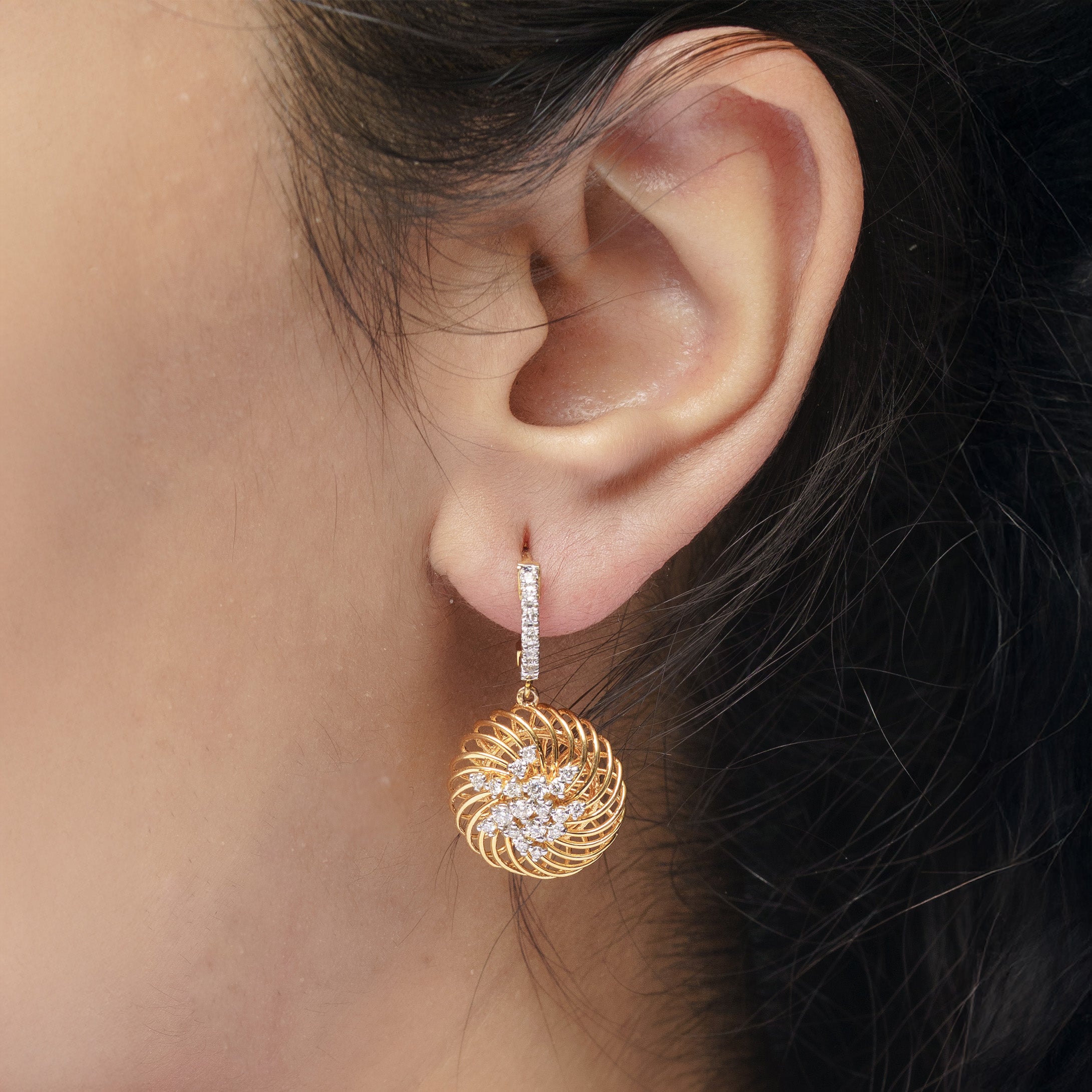 Verve diamond earrings