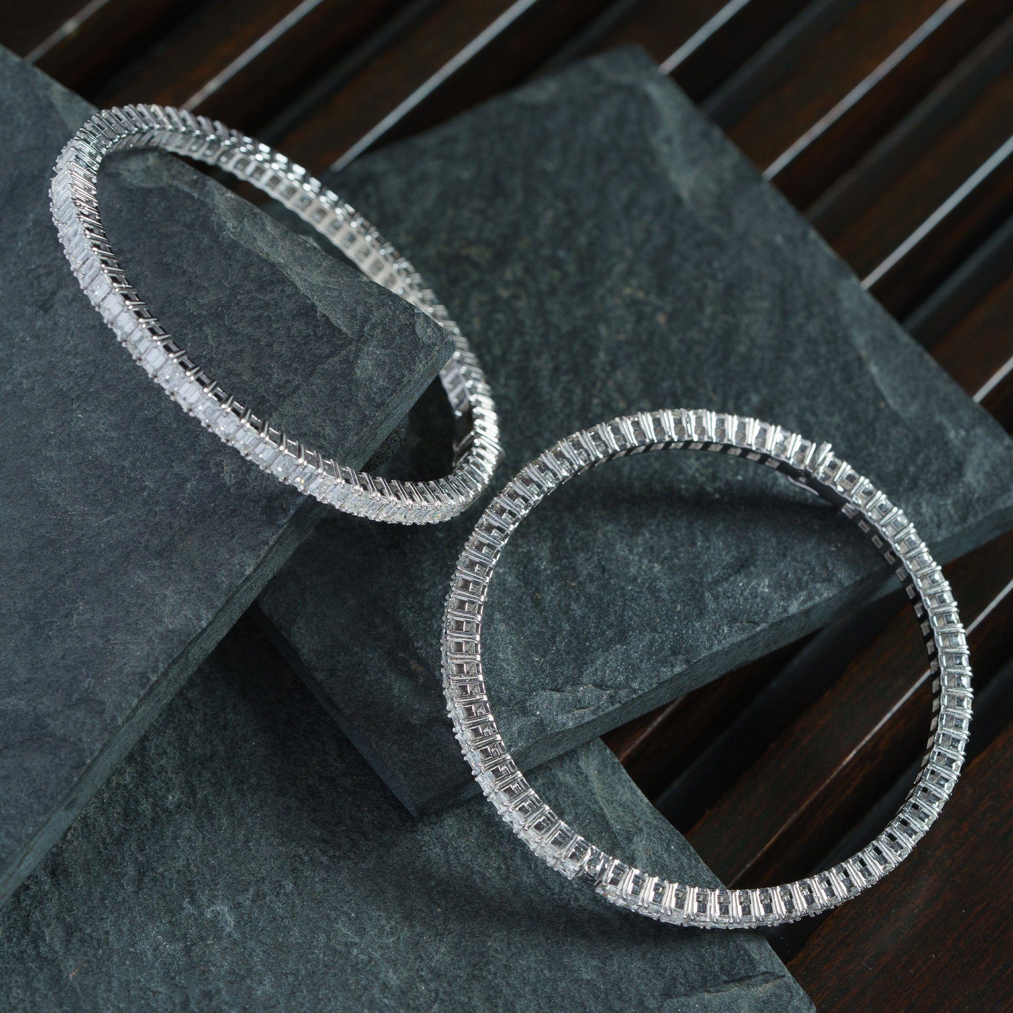 Elora diamond bangles