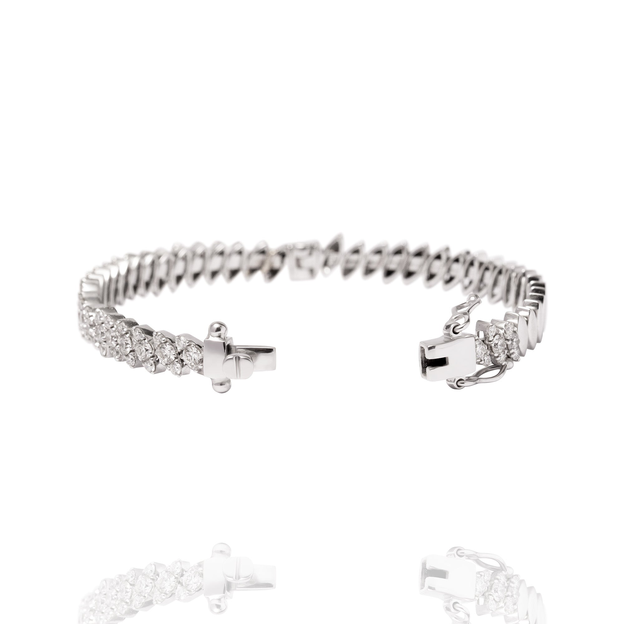 Caroline Pressure Diamond Bracelet
