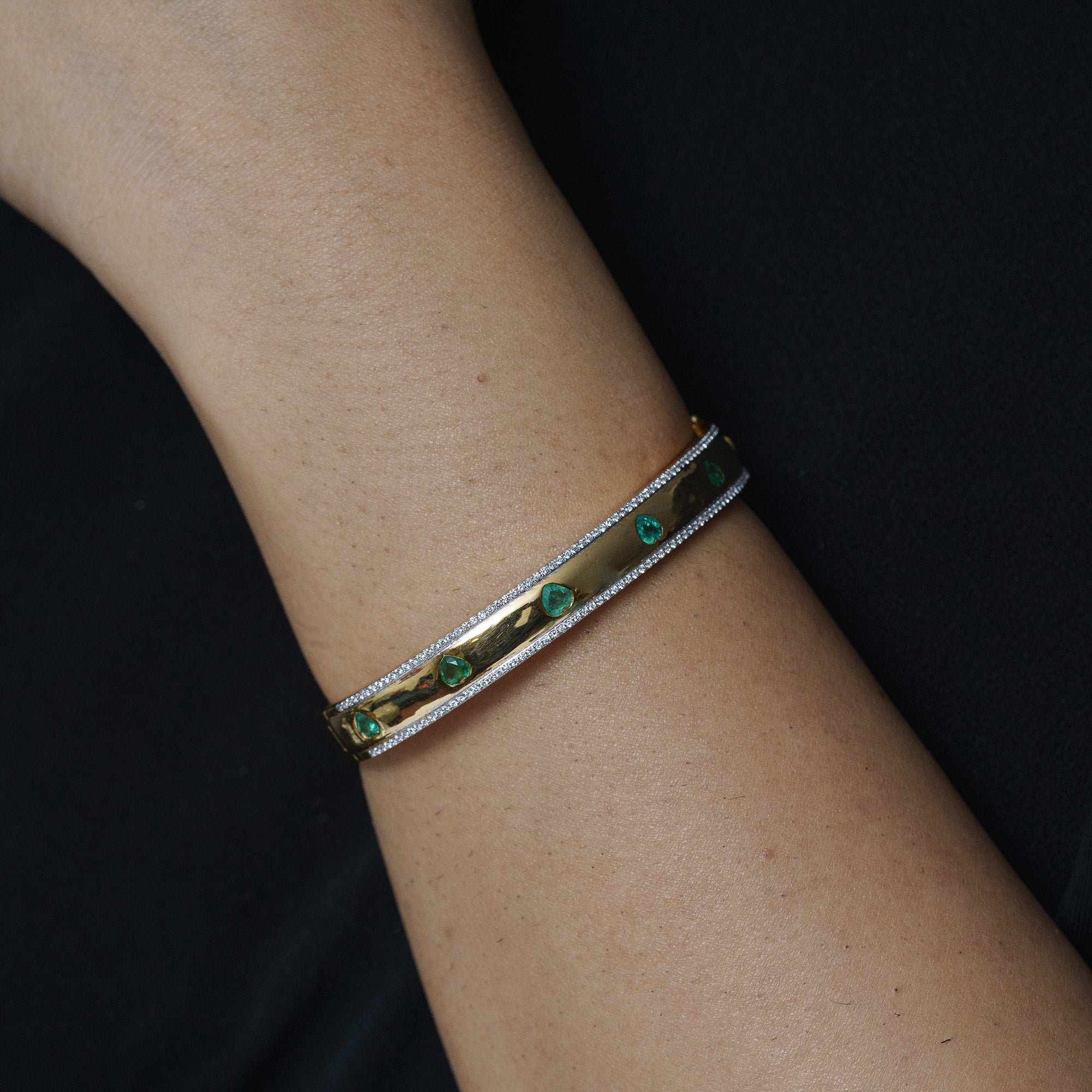 Amara Diamond Emerald Bracelet