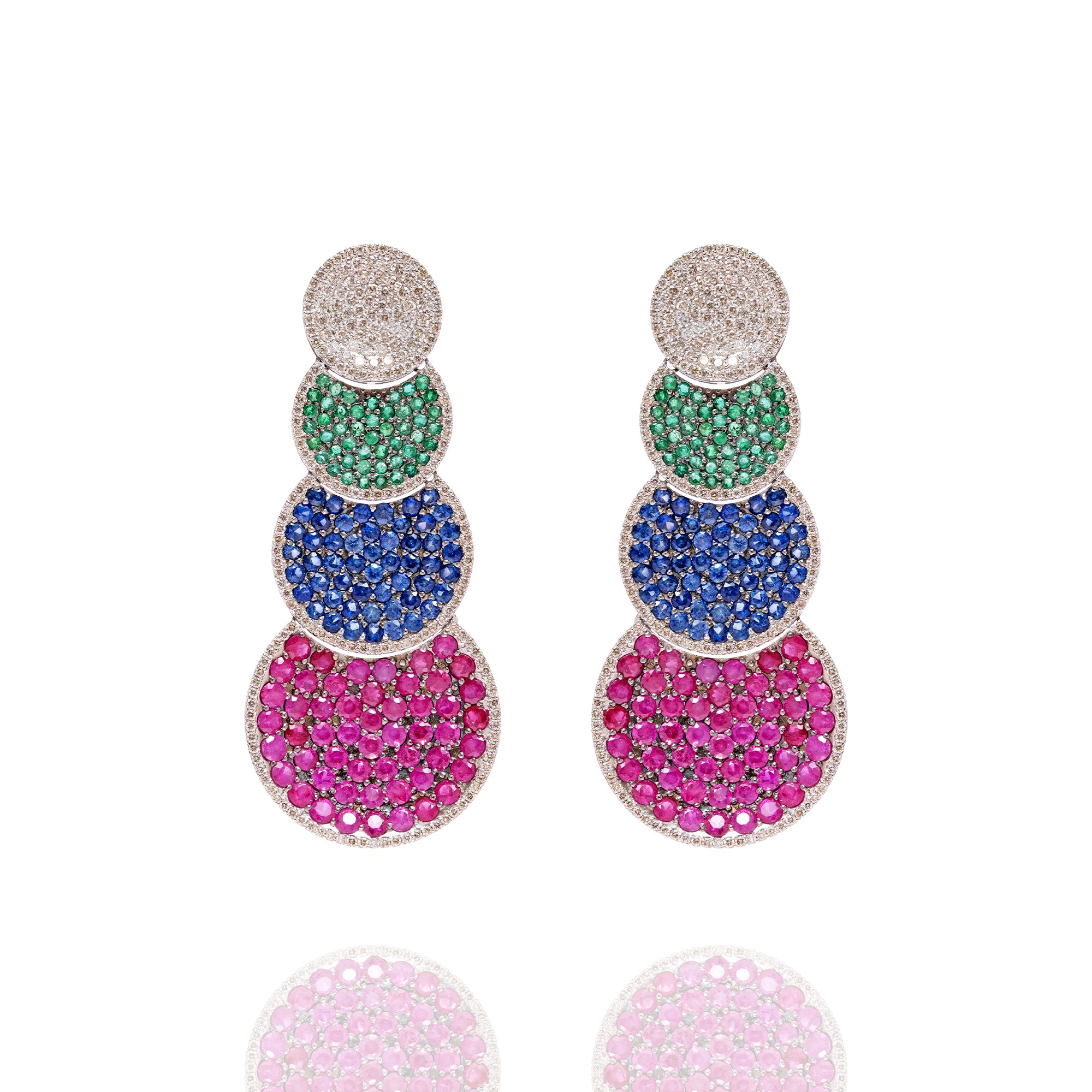Celeste Tricolor Earrings