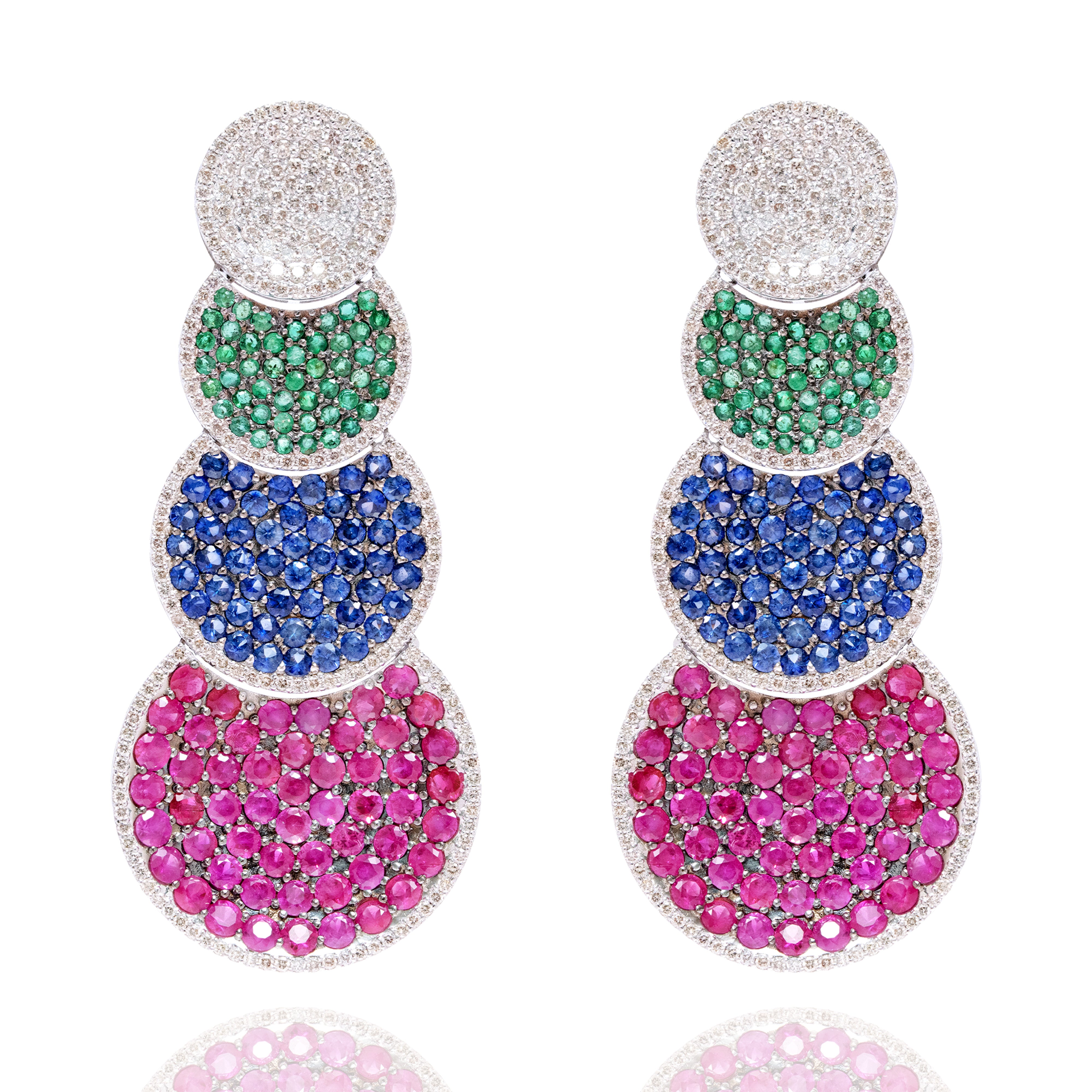 Celeste Tricolor Earrings