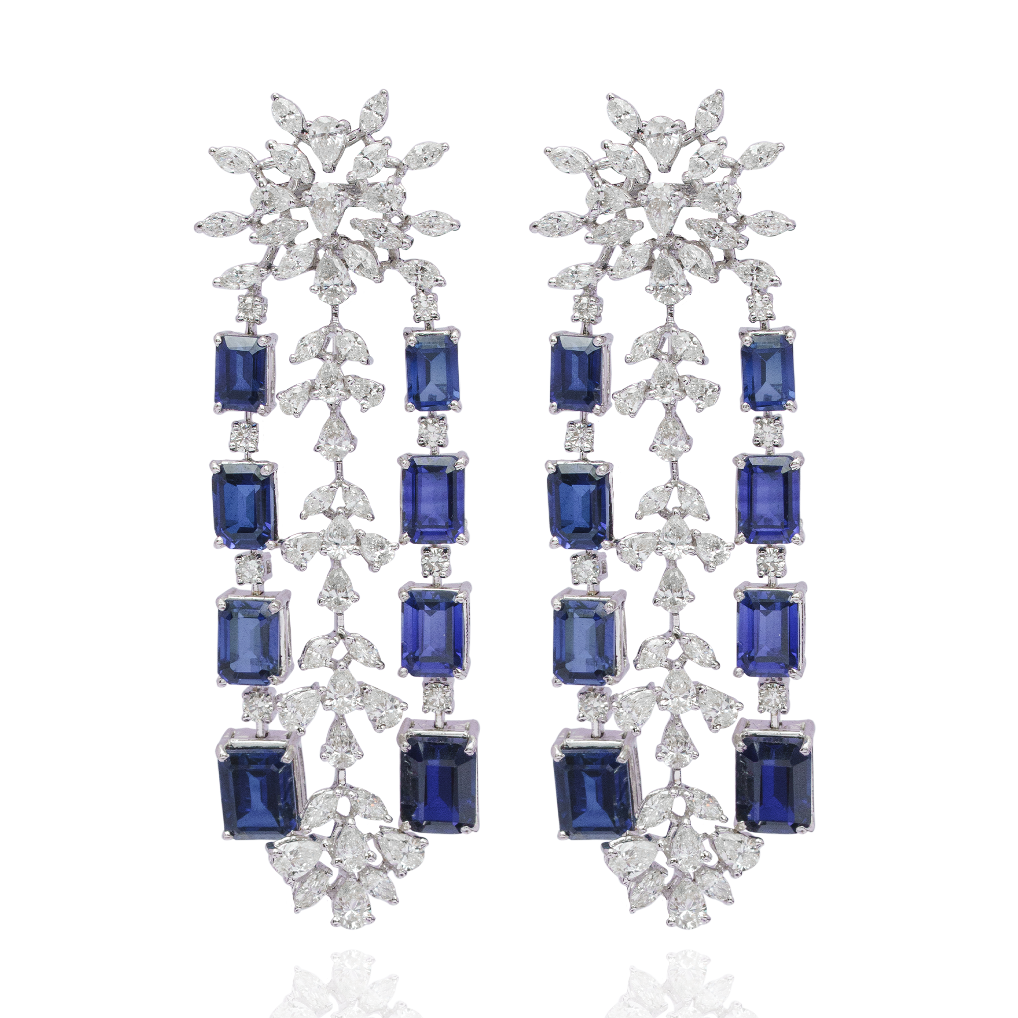 Aether Royale Diamond Sapphire earrings