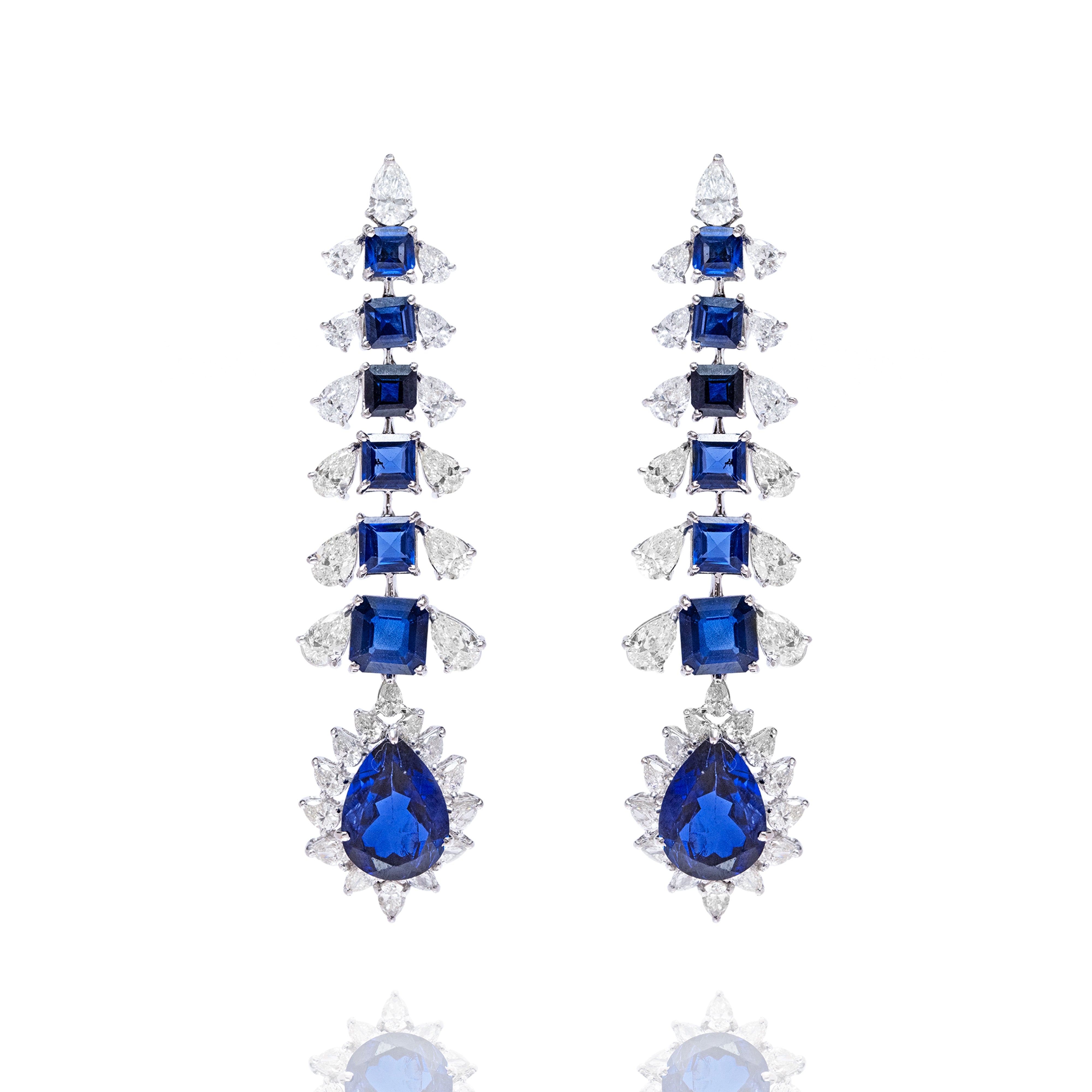 Aethel DIAMOND SAPPHIRE EARRINGS