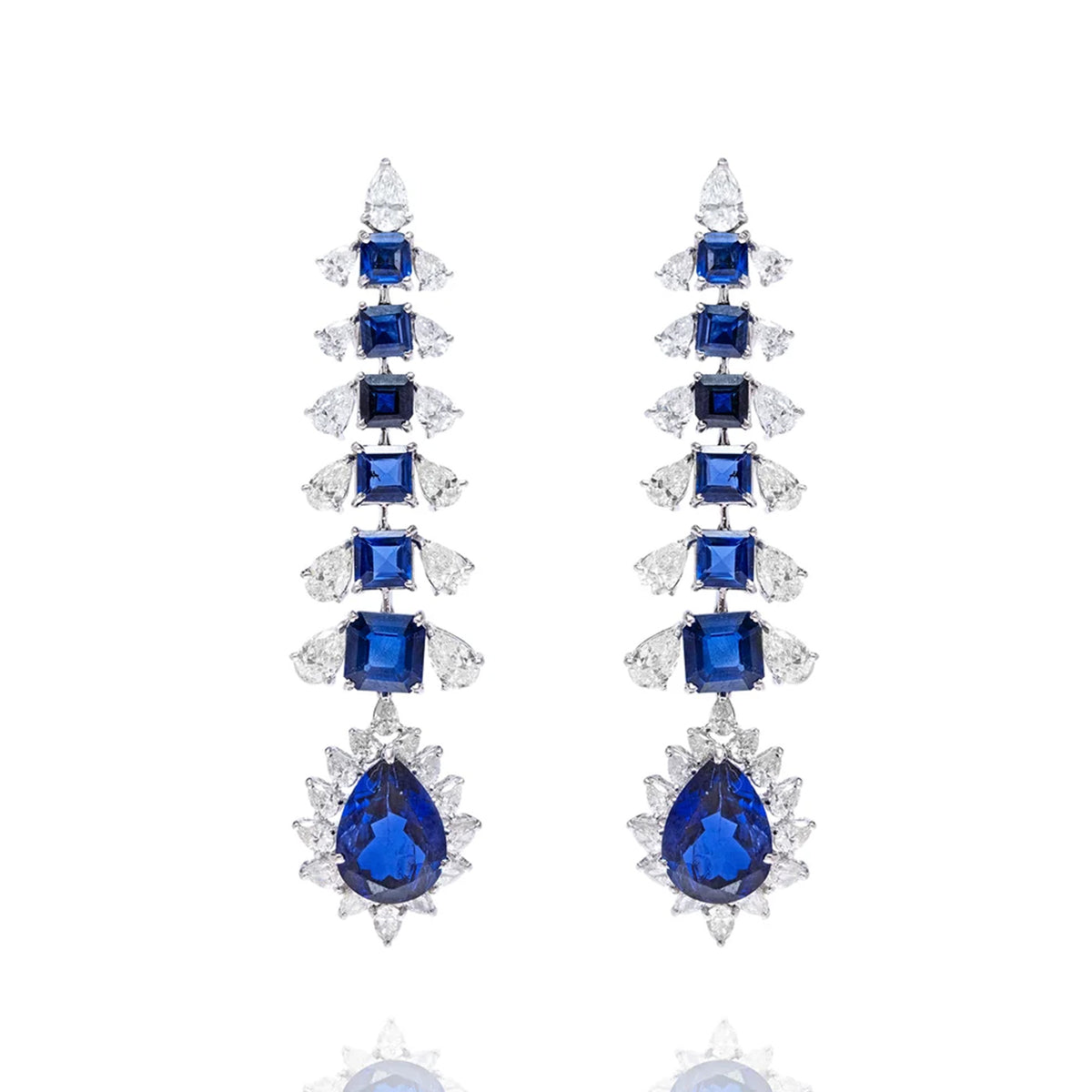 Aethel DIAMOND SAPPHIRE EARRINGS