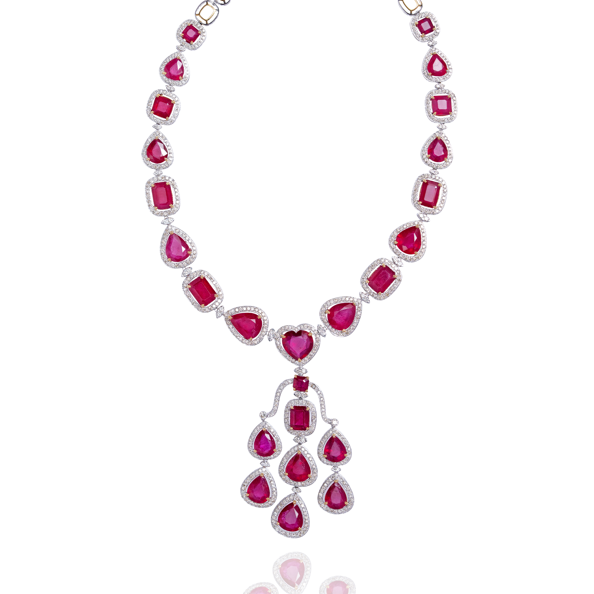 Rubina Diamond Ruby Necklace