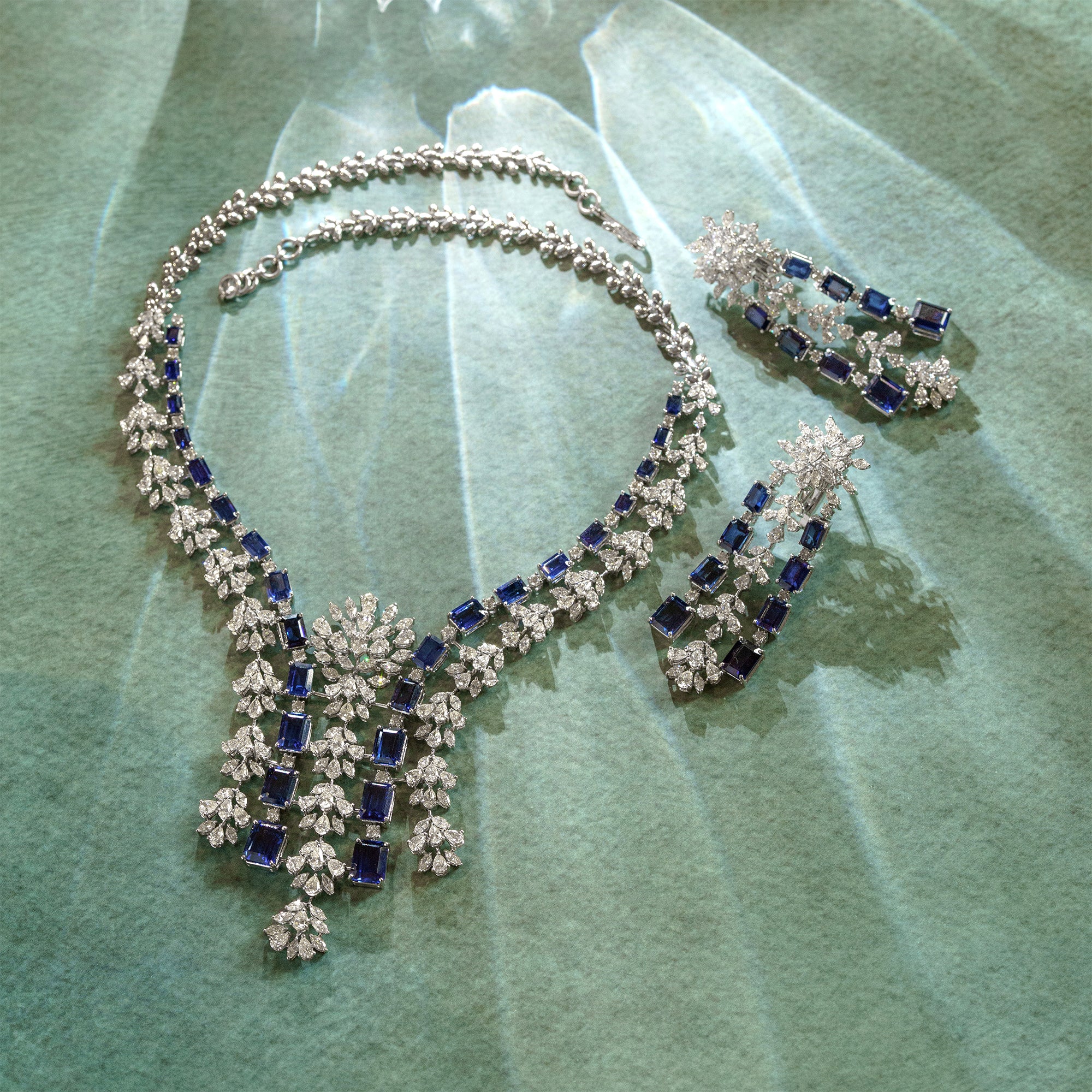 Aether Royale Diamond Sapphire Necklace