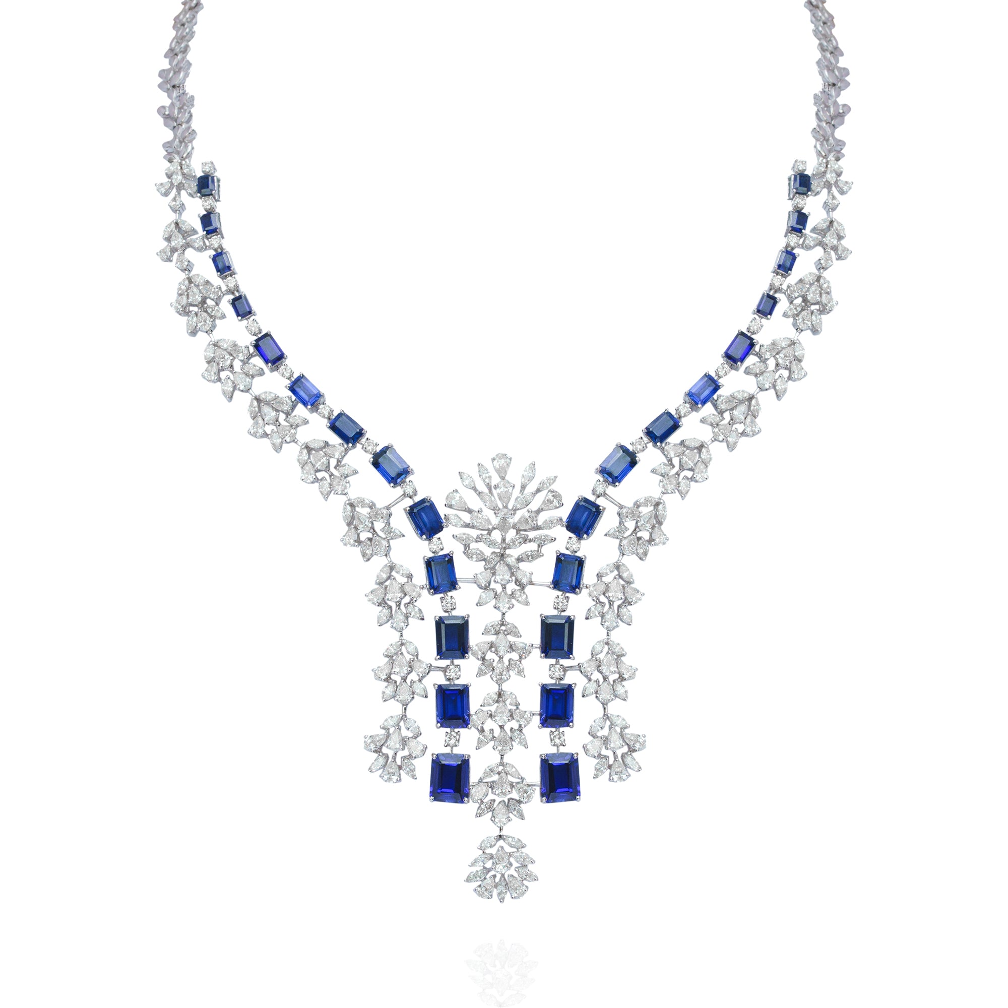 Aether Royale Diamond Sapphire Necklace