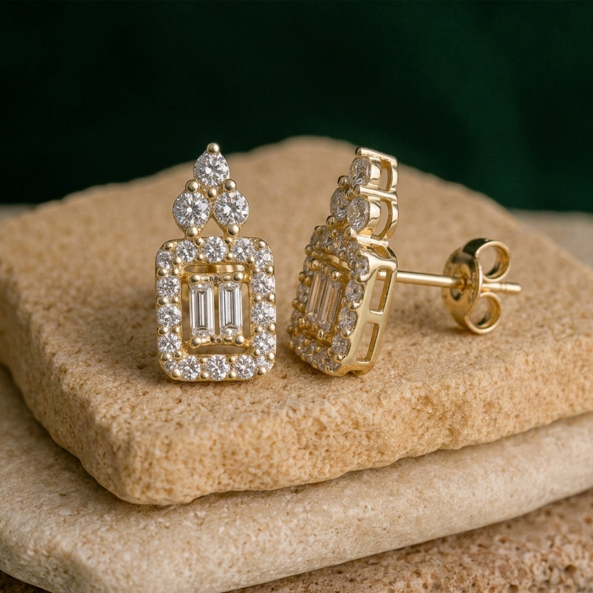 Axis Diamond Earrings