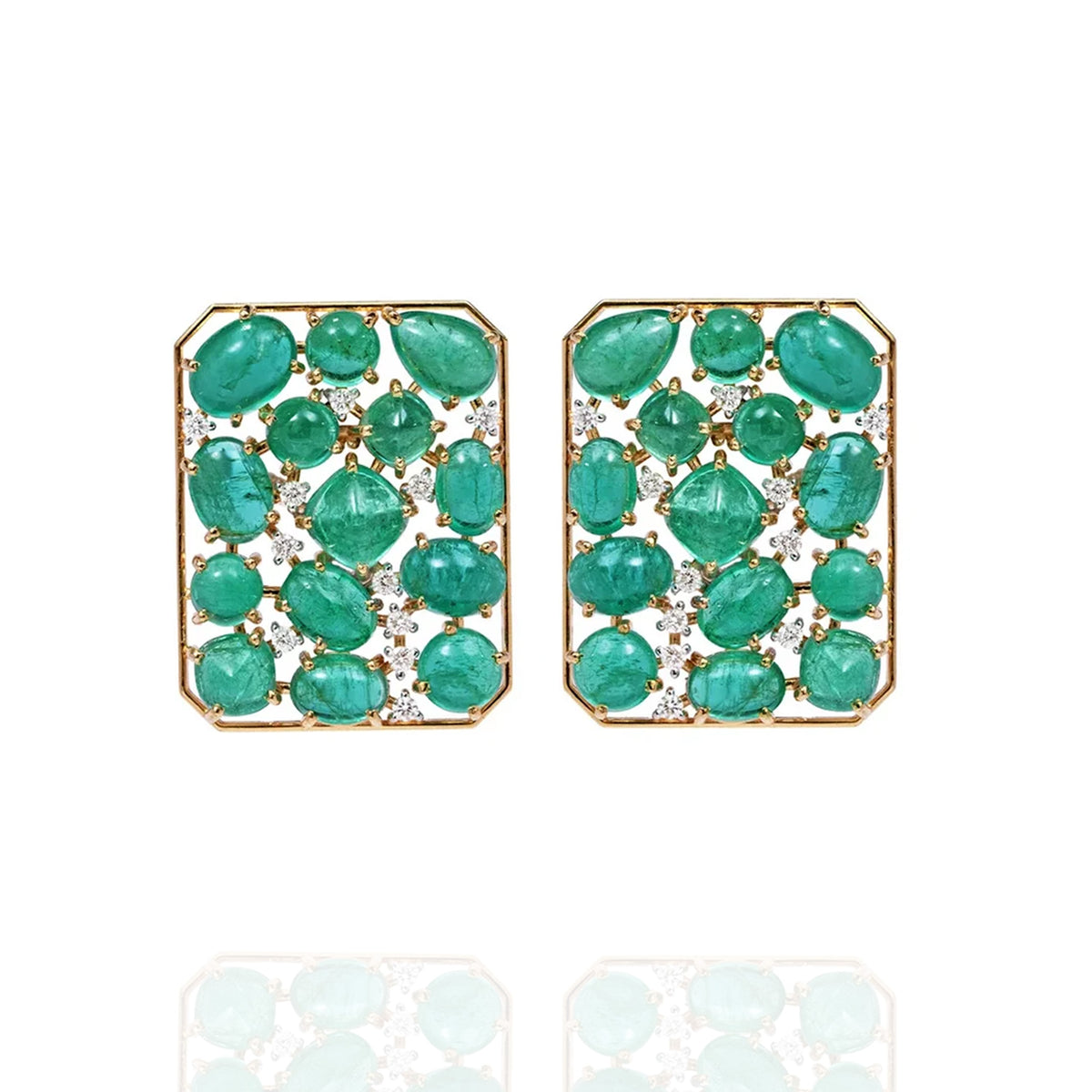 Taylor Diamond Emerald Earrings