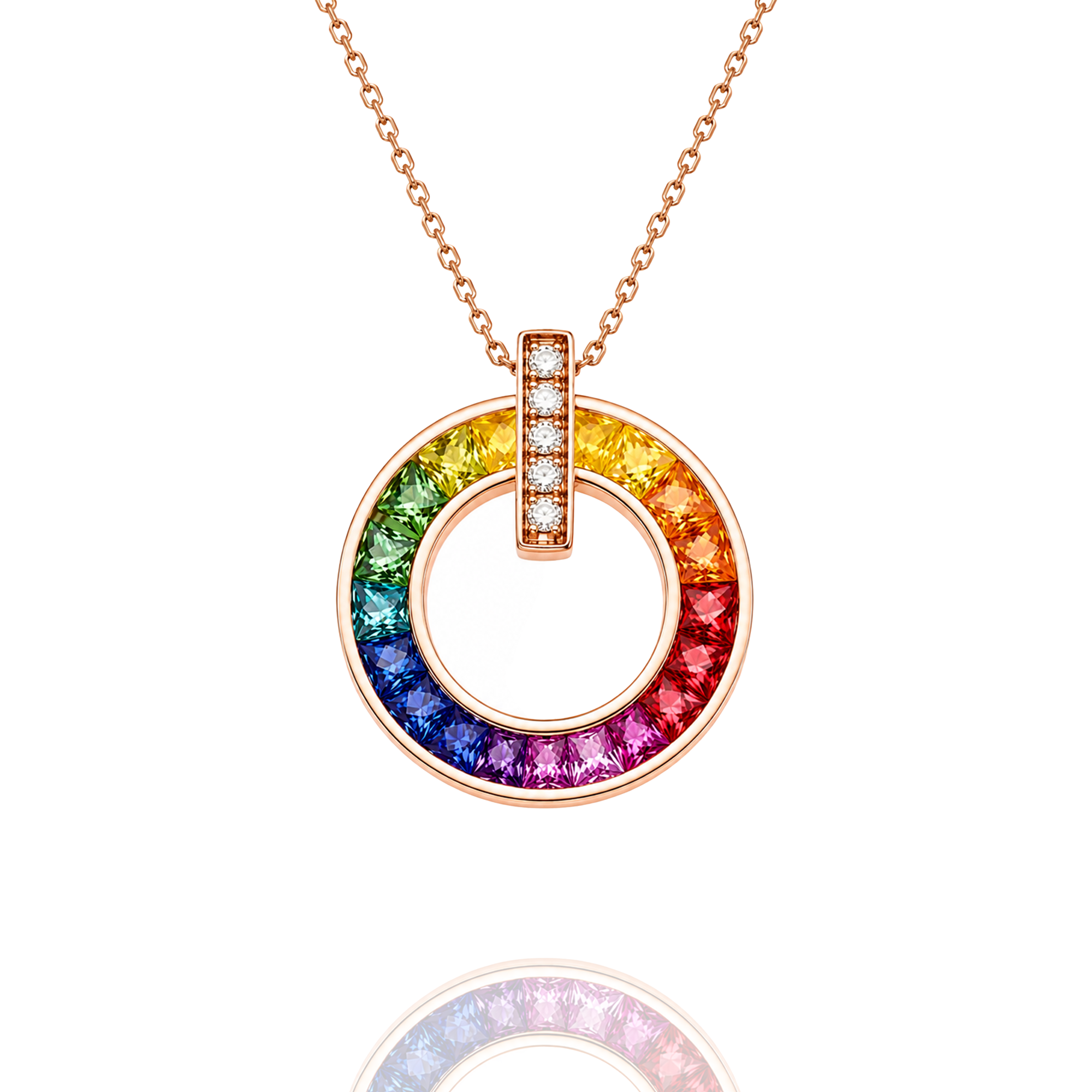Mosaic Wheel Necklace