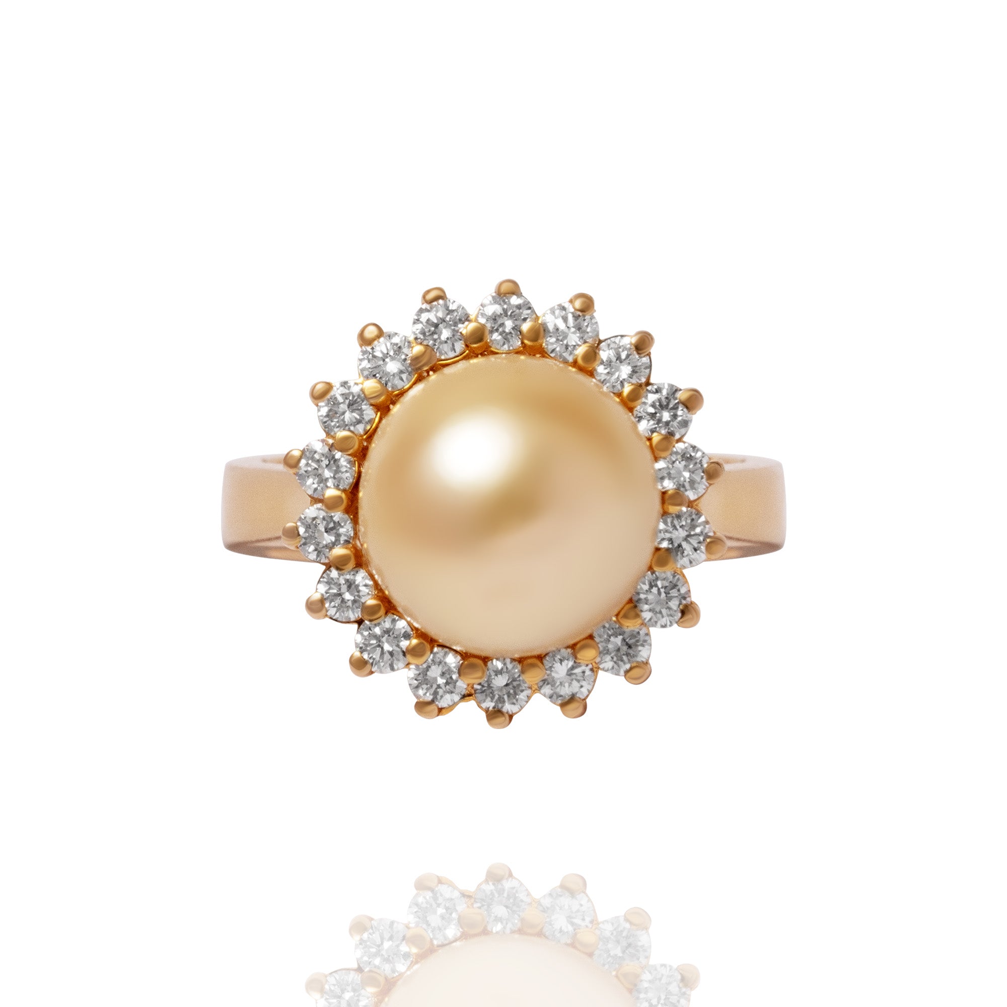 Aster Diamond Pearl ring