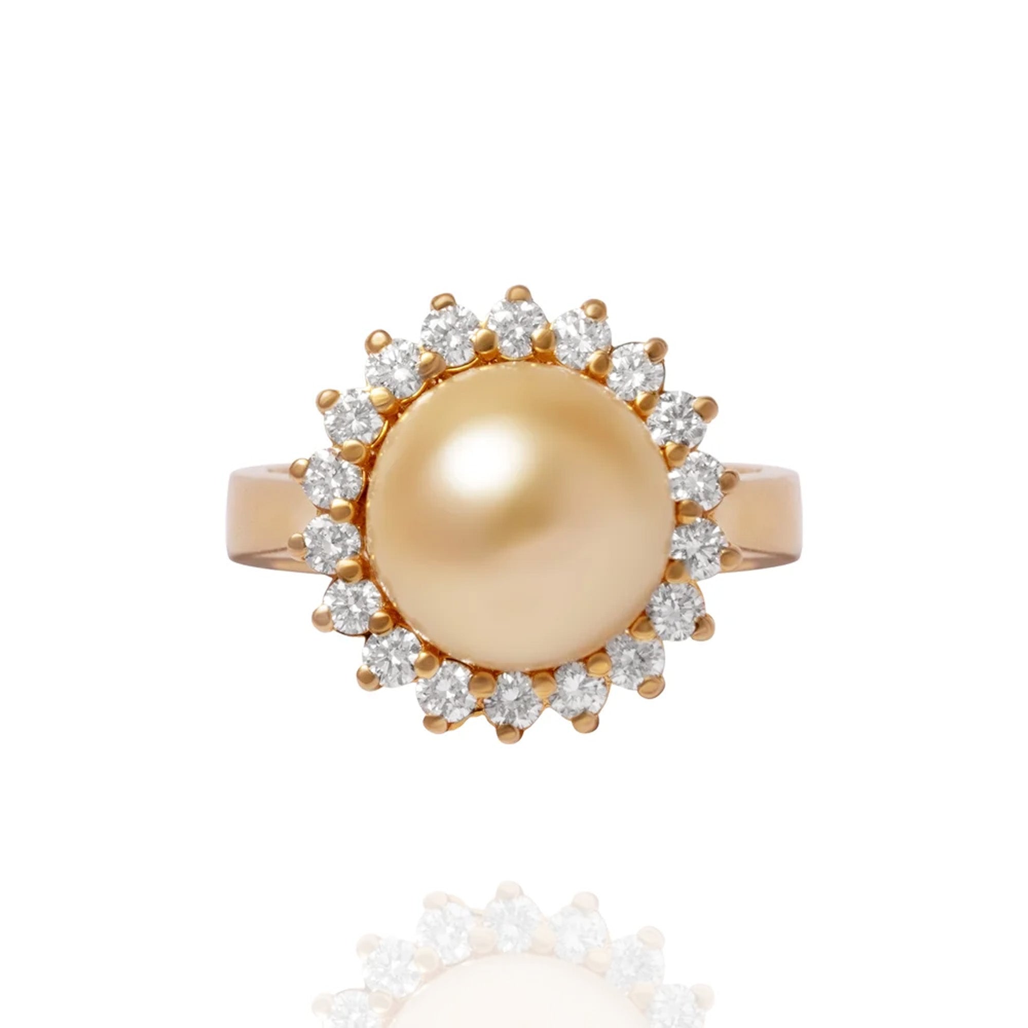 Aster Diamond Pearl ring