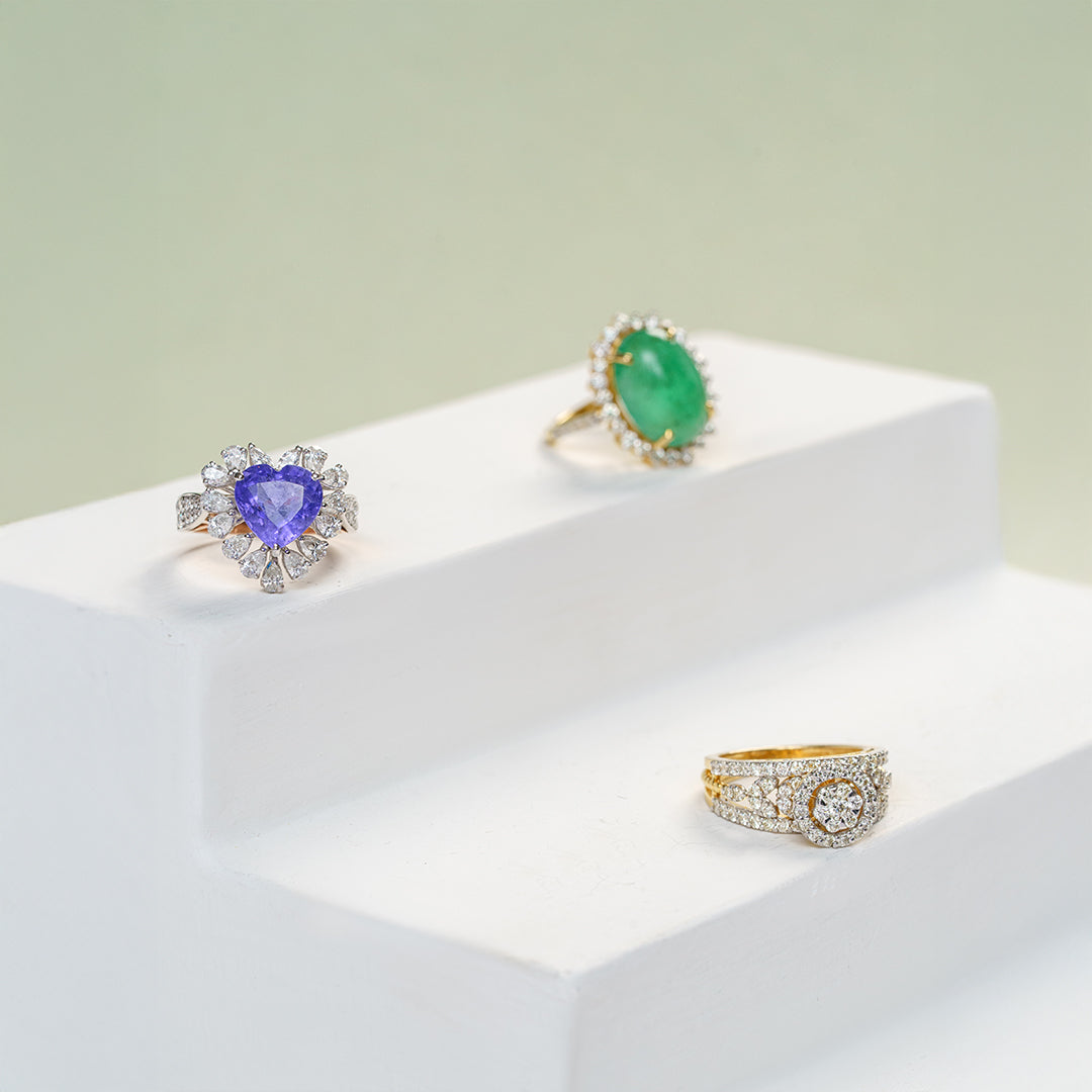 Anora diamond tanzanite Ring