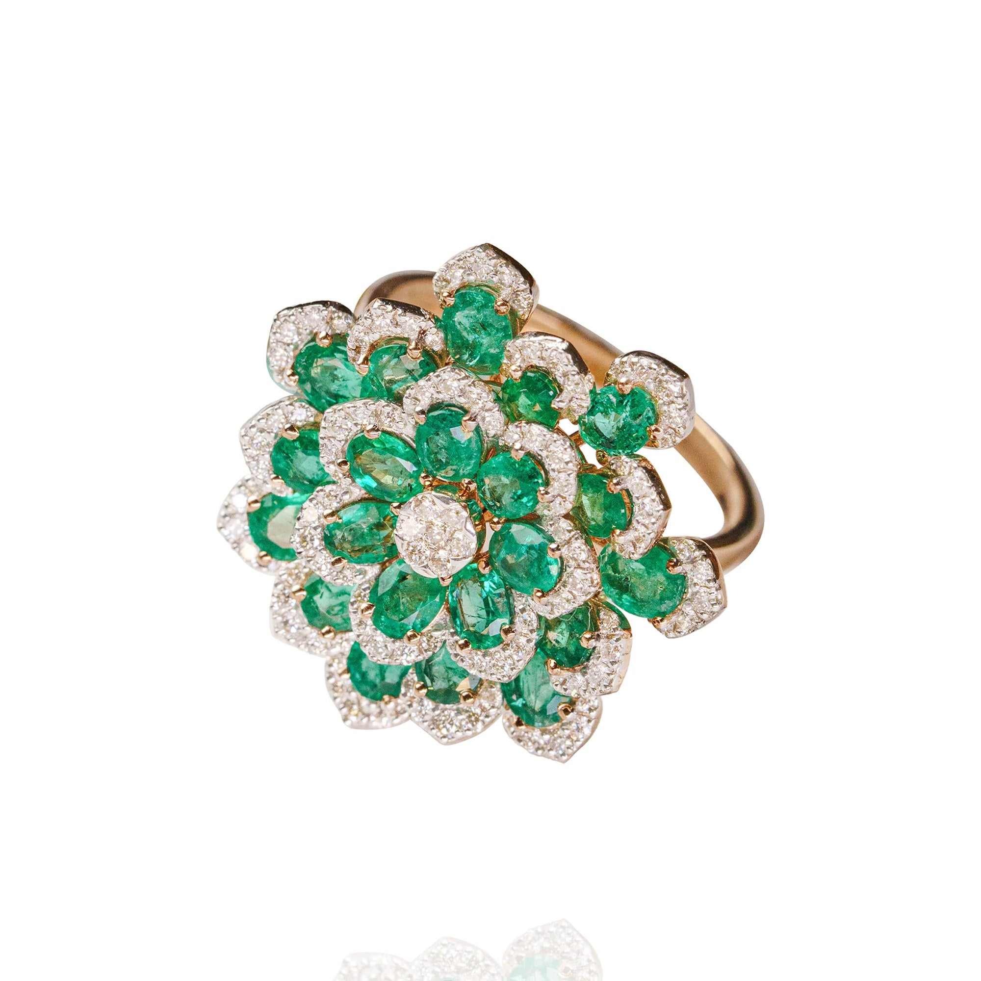 Fiora diamond emerald Ring