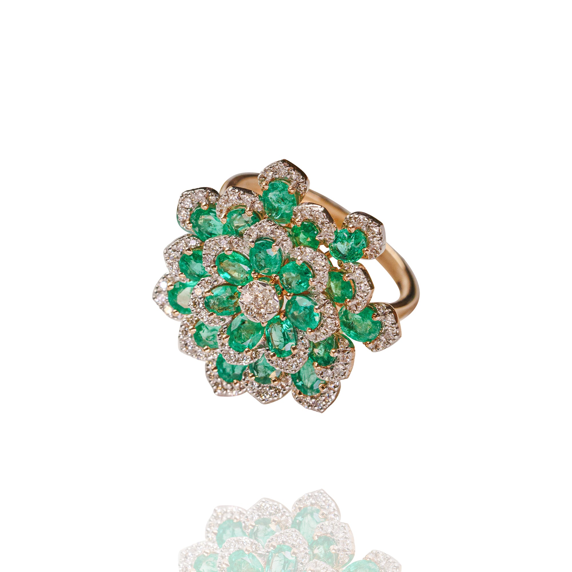 Fiora diamond emerald Ring