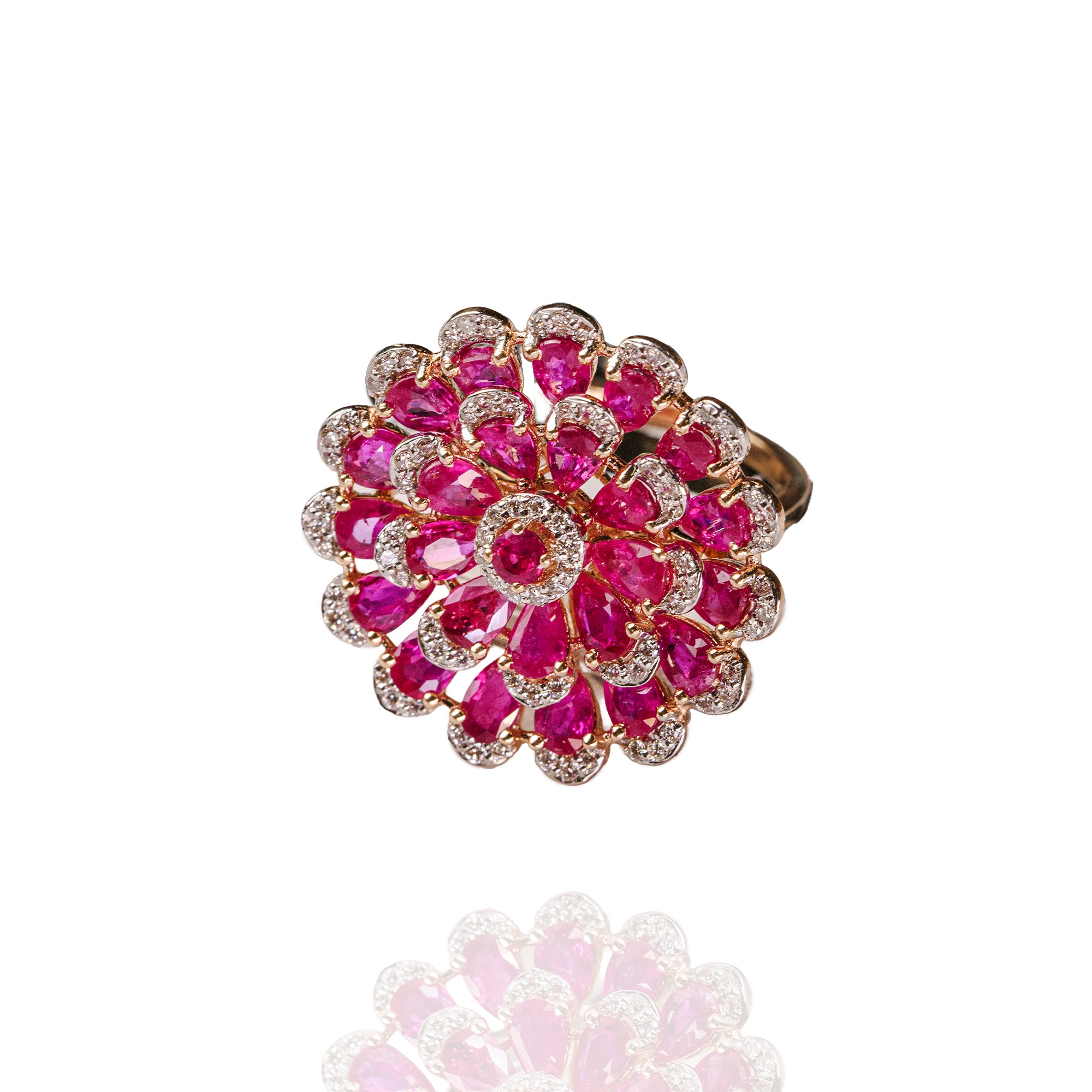 Fiora diamond ruby Ring