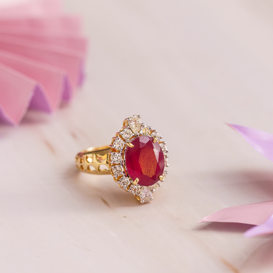 Yara diamond ruby Ring