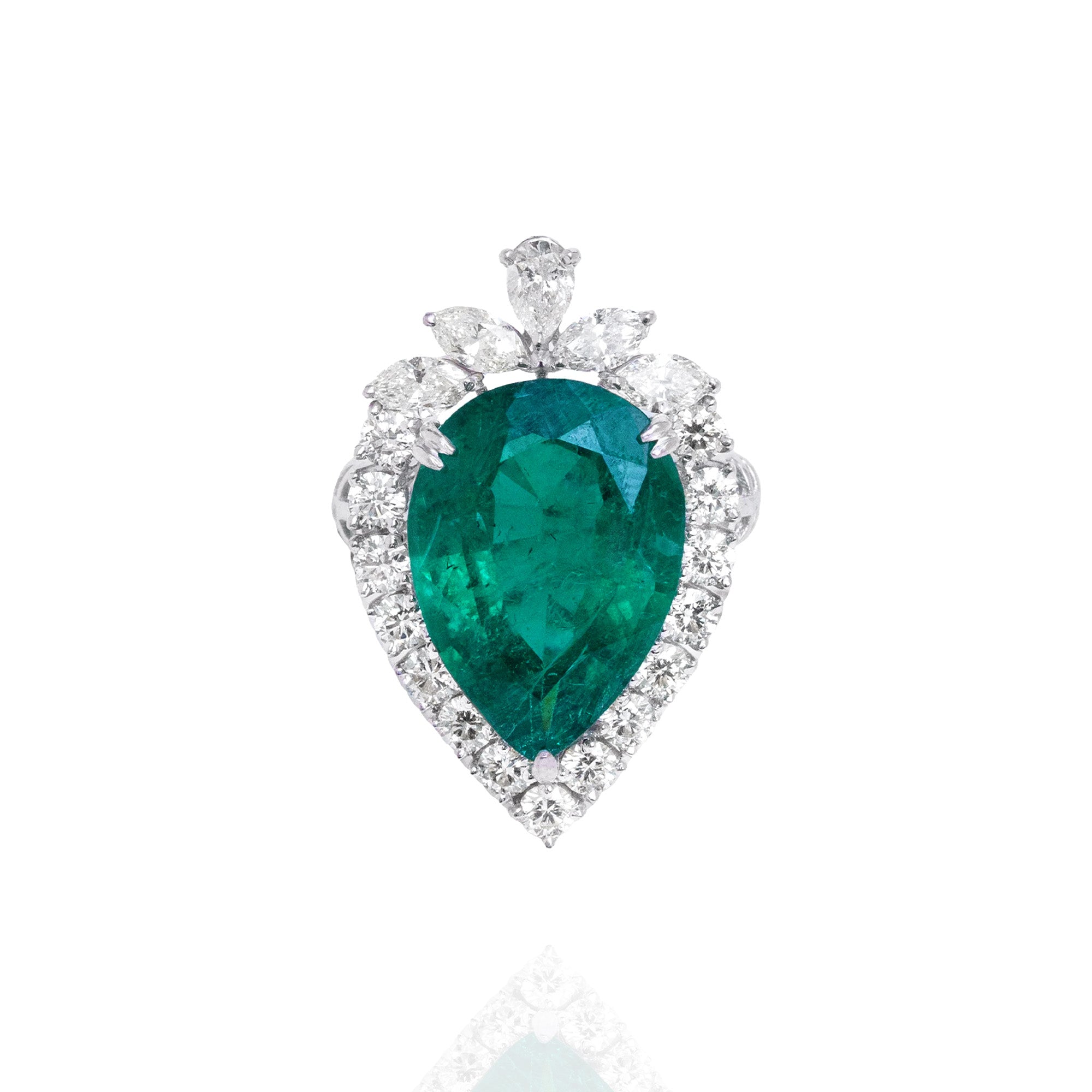 Oasis diamond emerald Ring