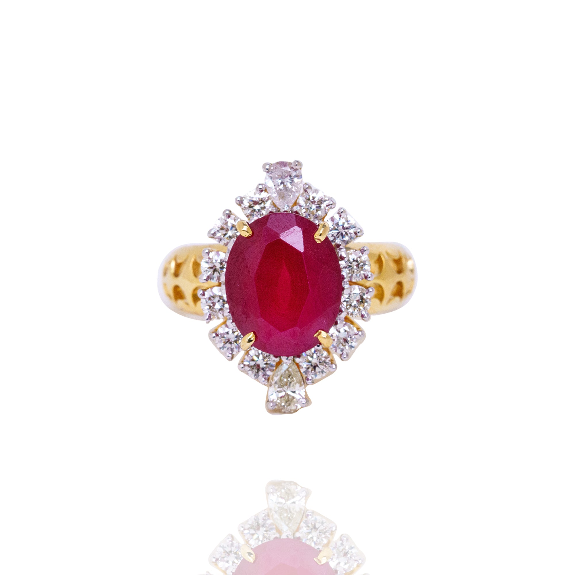 Yara diamond ruby Ring