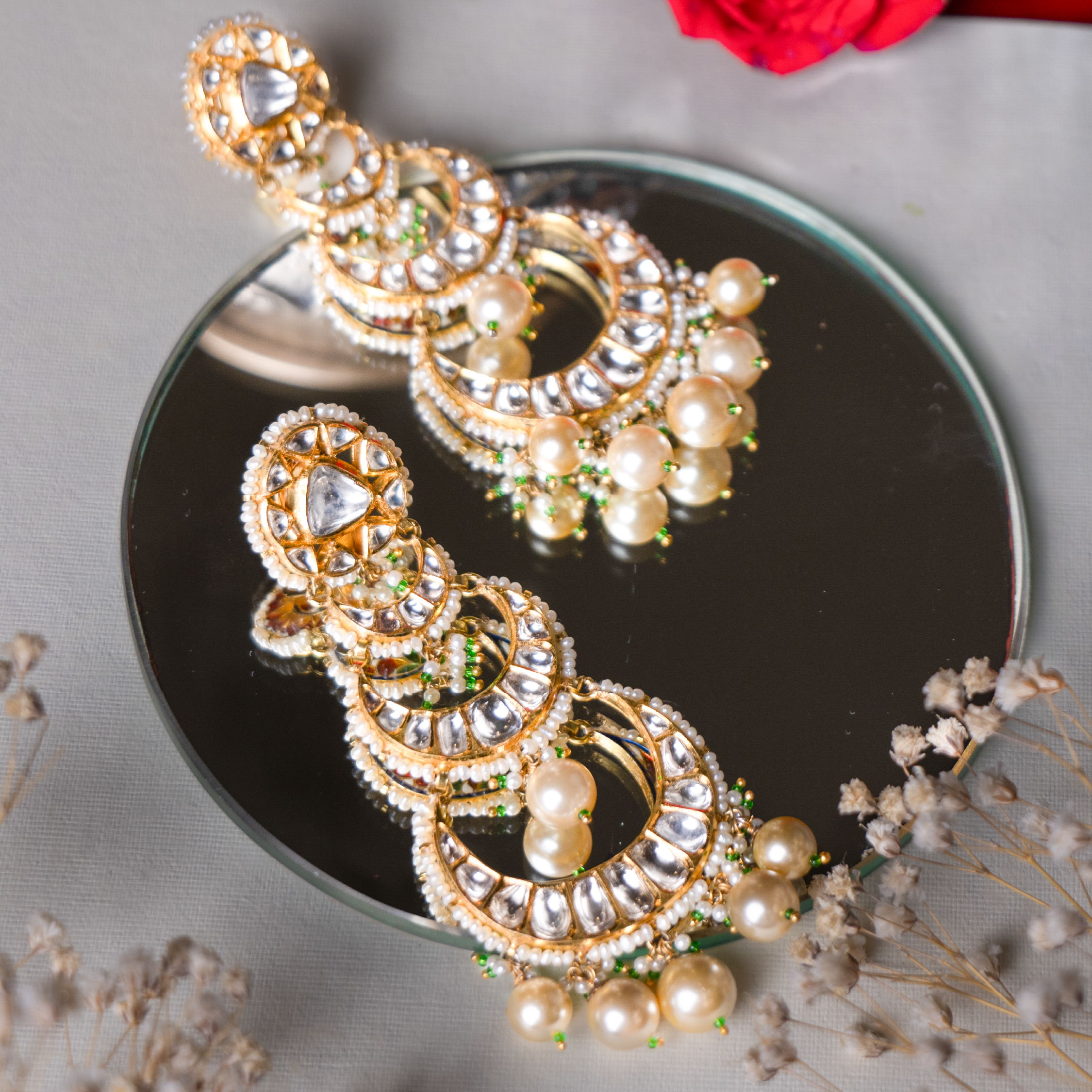 Chandravati Polki Dual Chaandbalis