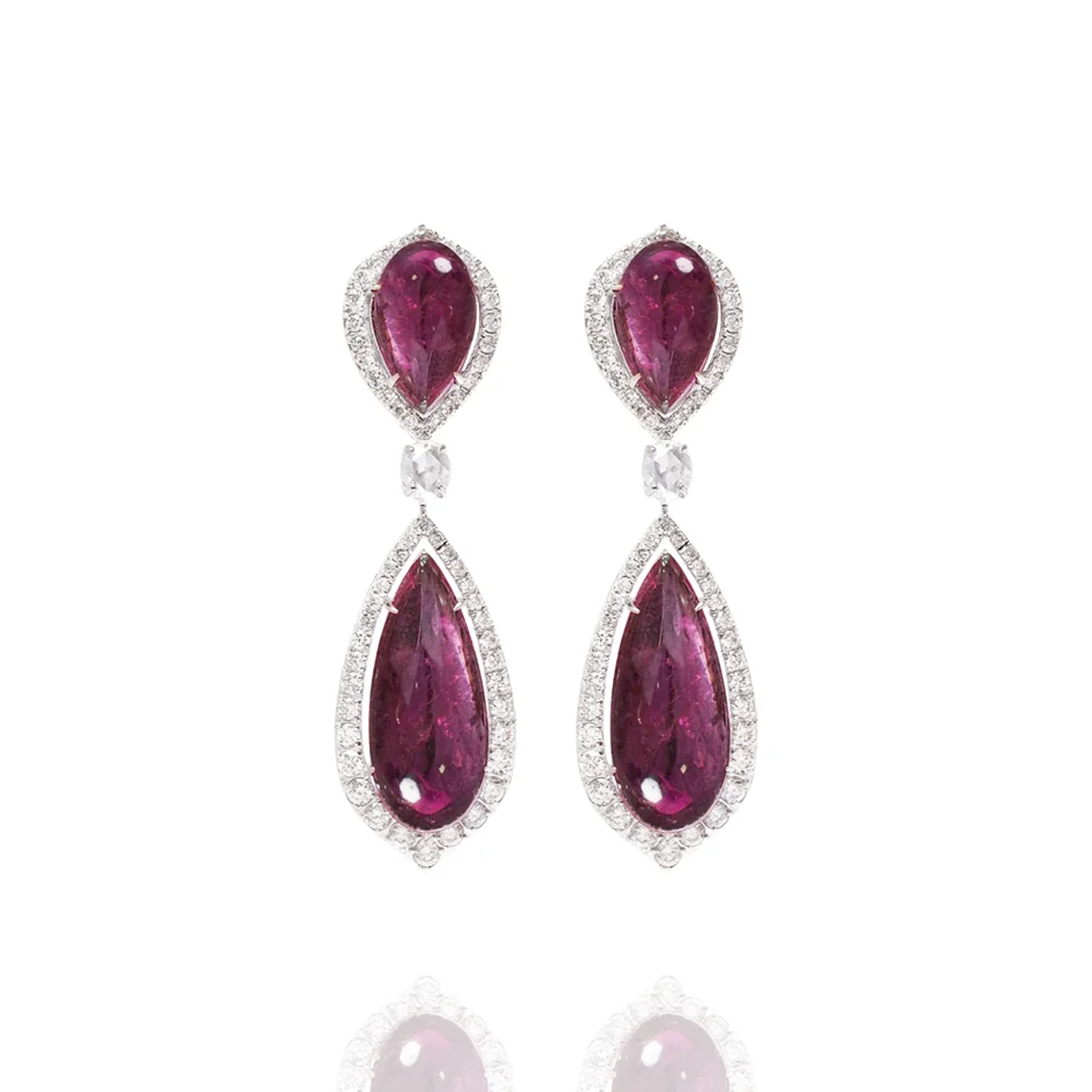 Roselle Diamond Tourmaline Earrings