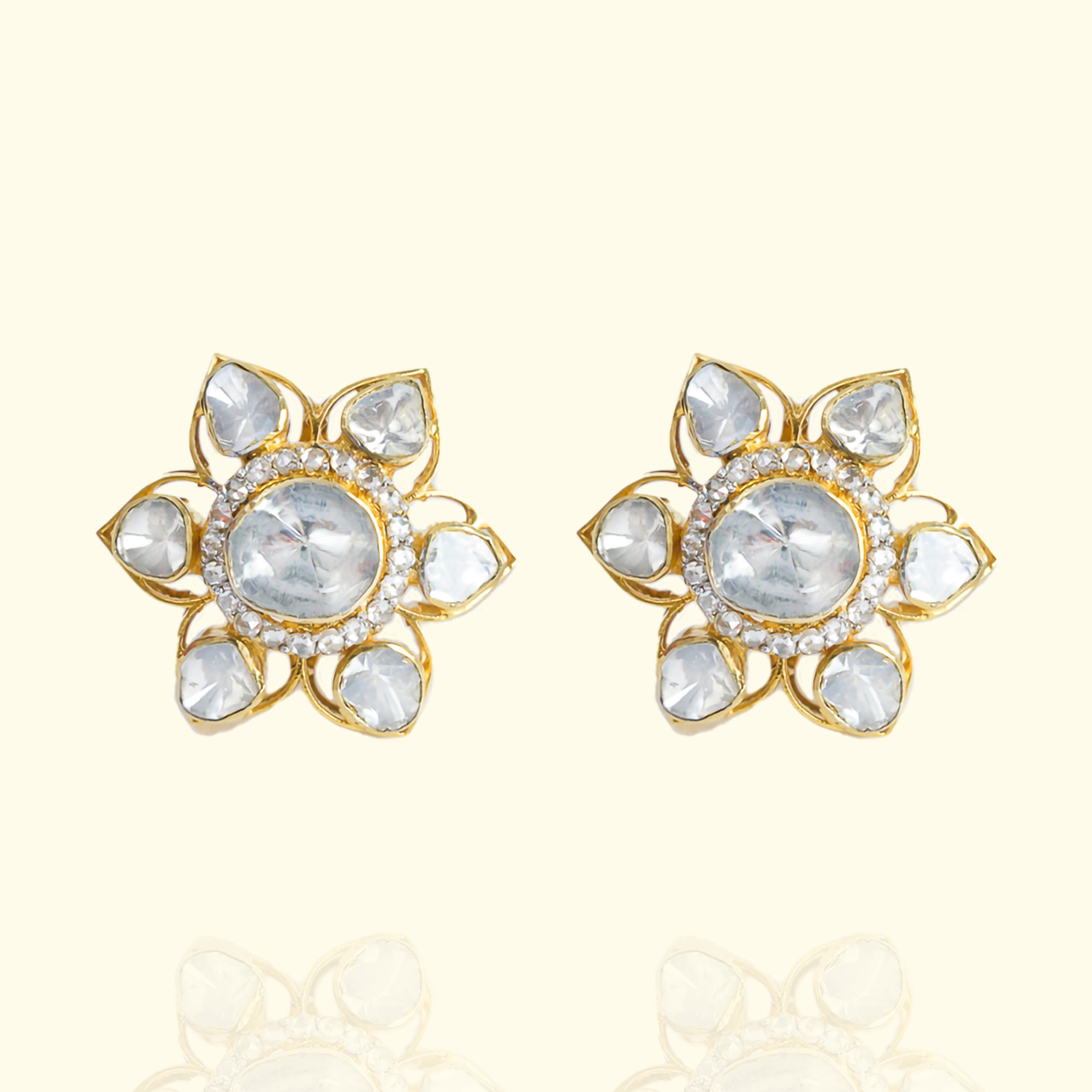 Mini Starre Polki Earrings