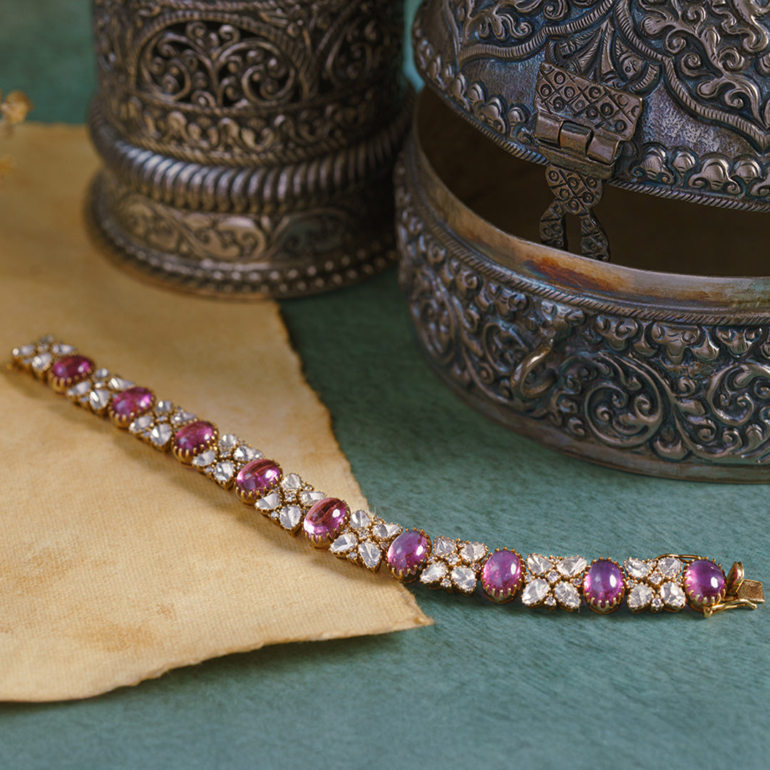 Roop Polki tourmaline Bracelet