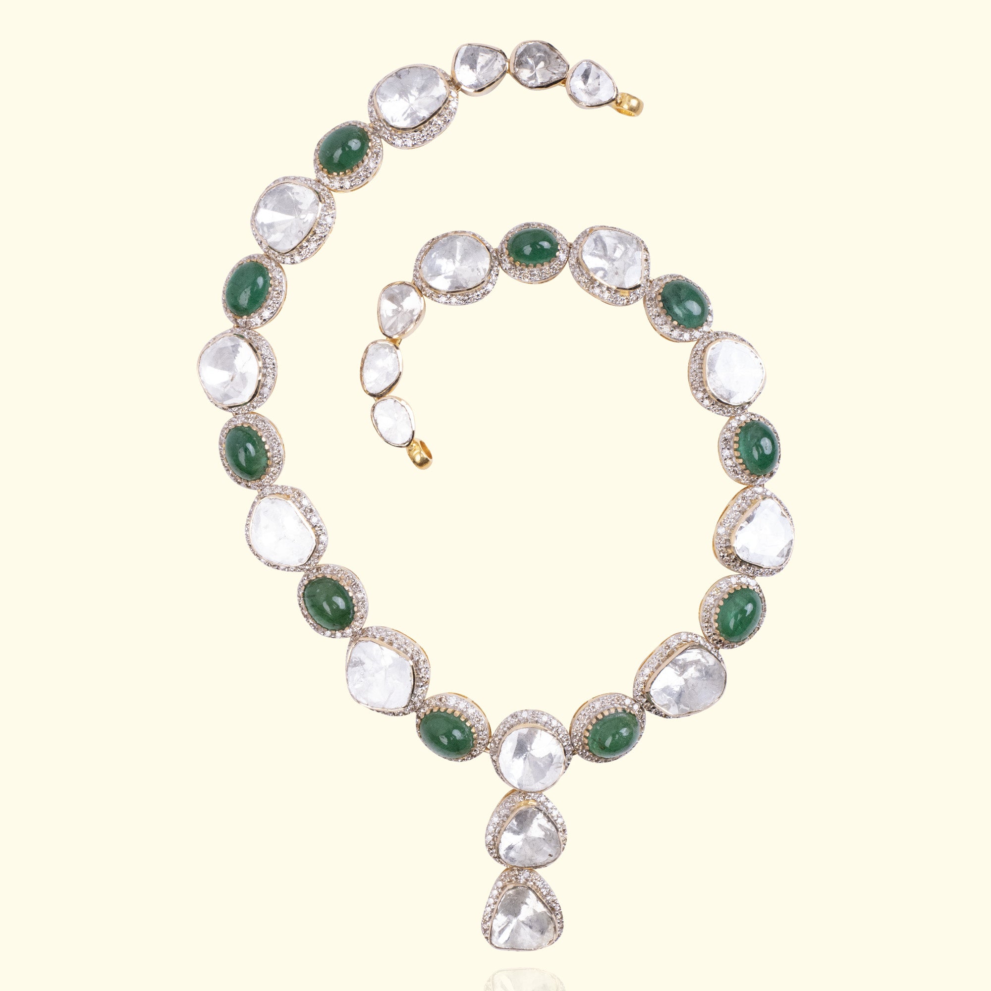 Izara Polki emerald Necklace