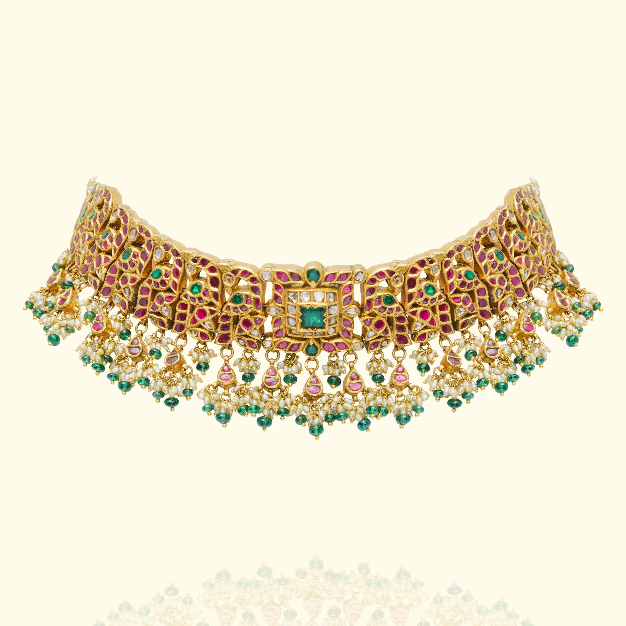 Anvika Polki Ruby Choker