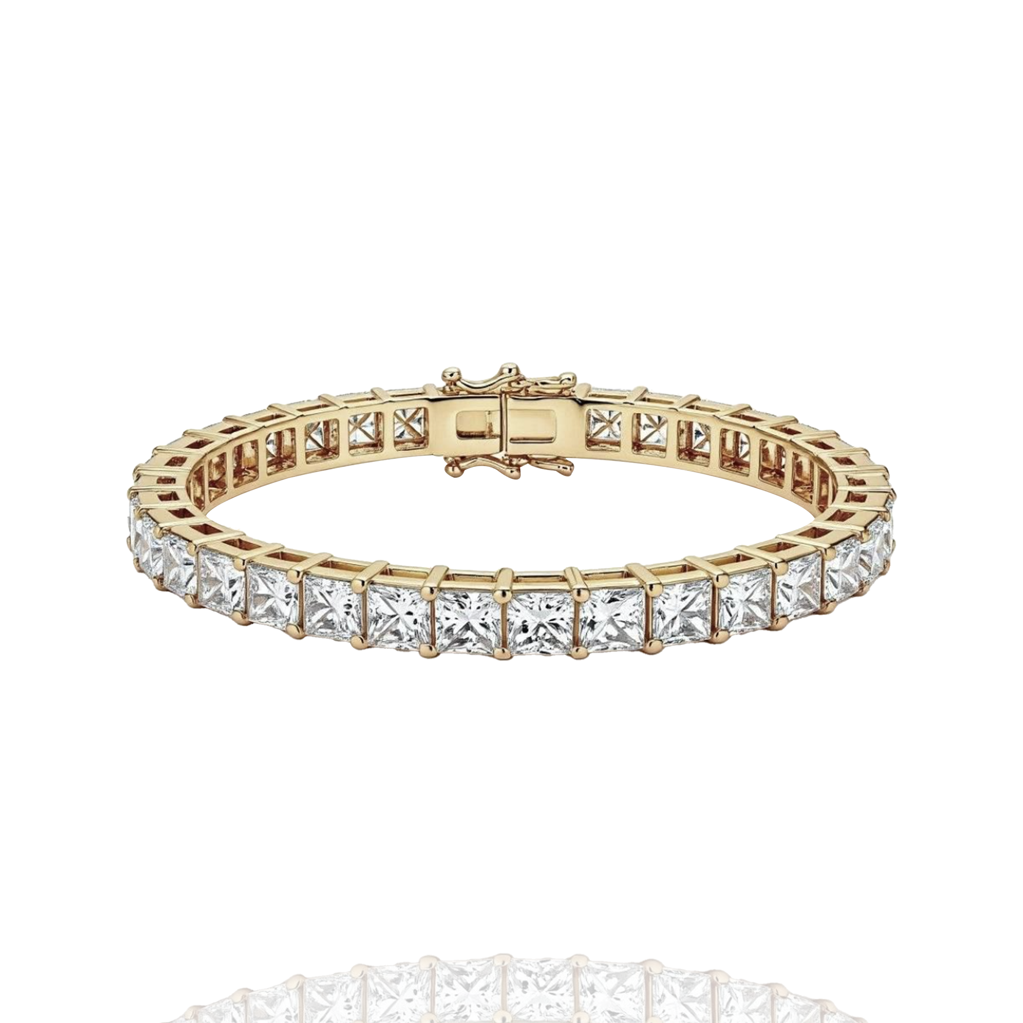 0.40 pointer classic princess lab grown solitaire tennis bracelet
