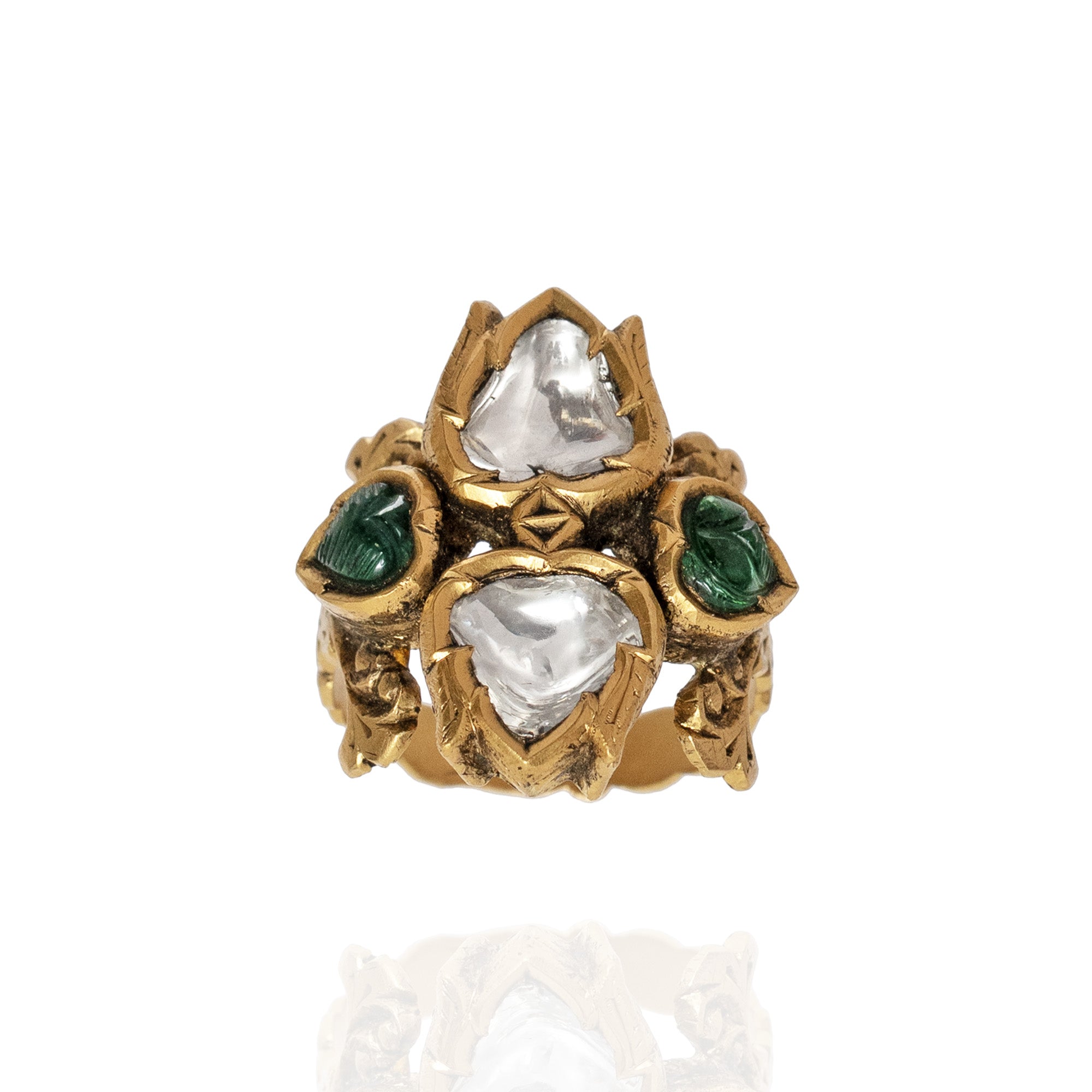 Vanalika Polki Emerald Ring