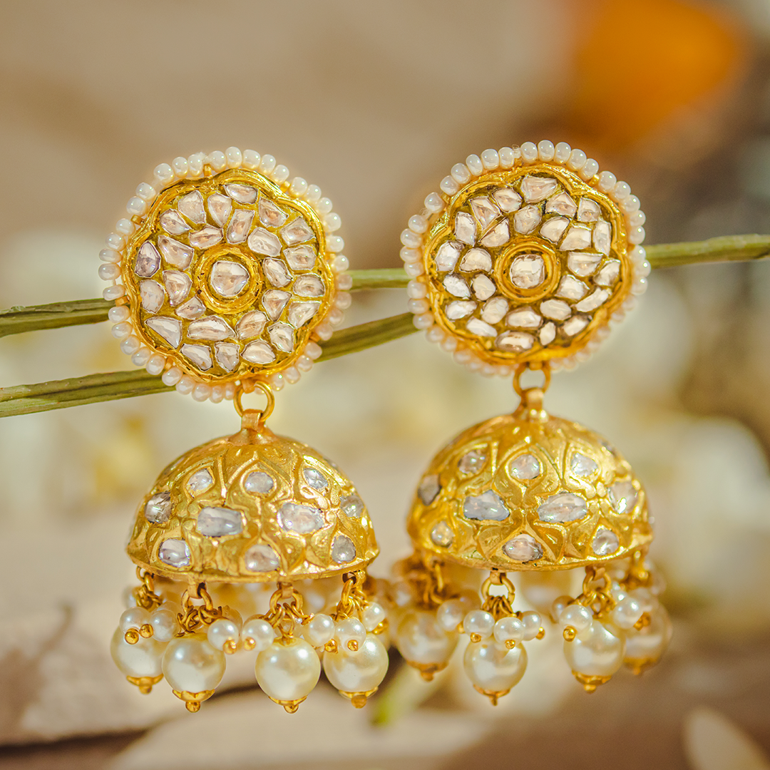 Riwaaz Polki Jhumkas
