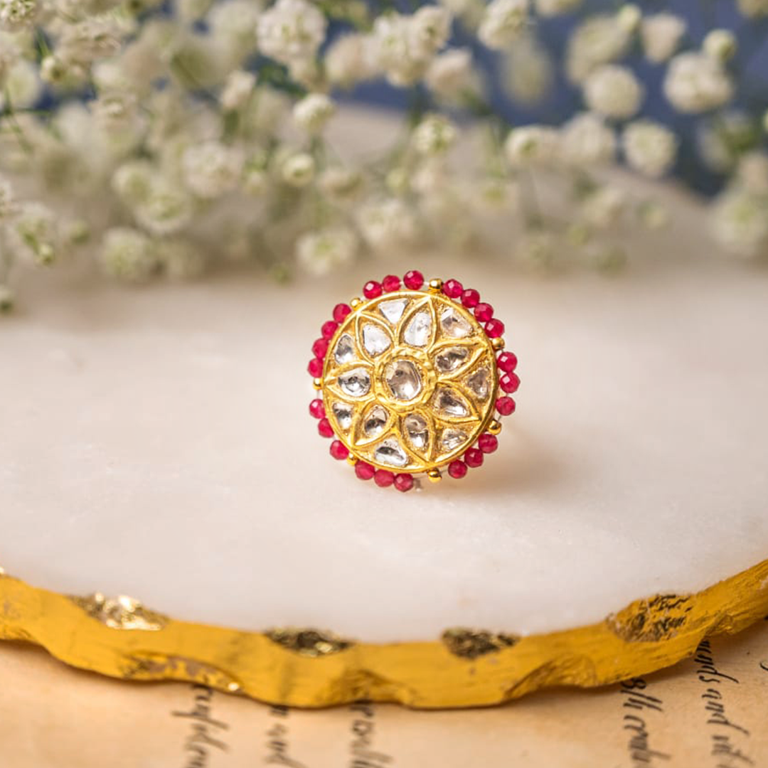 Arshia Polki Ruby Ring