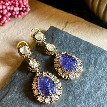 Clara Tanzanite Dangling Earrings