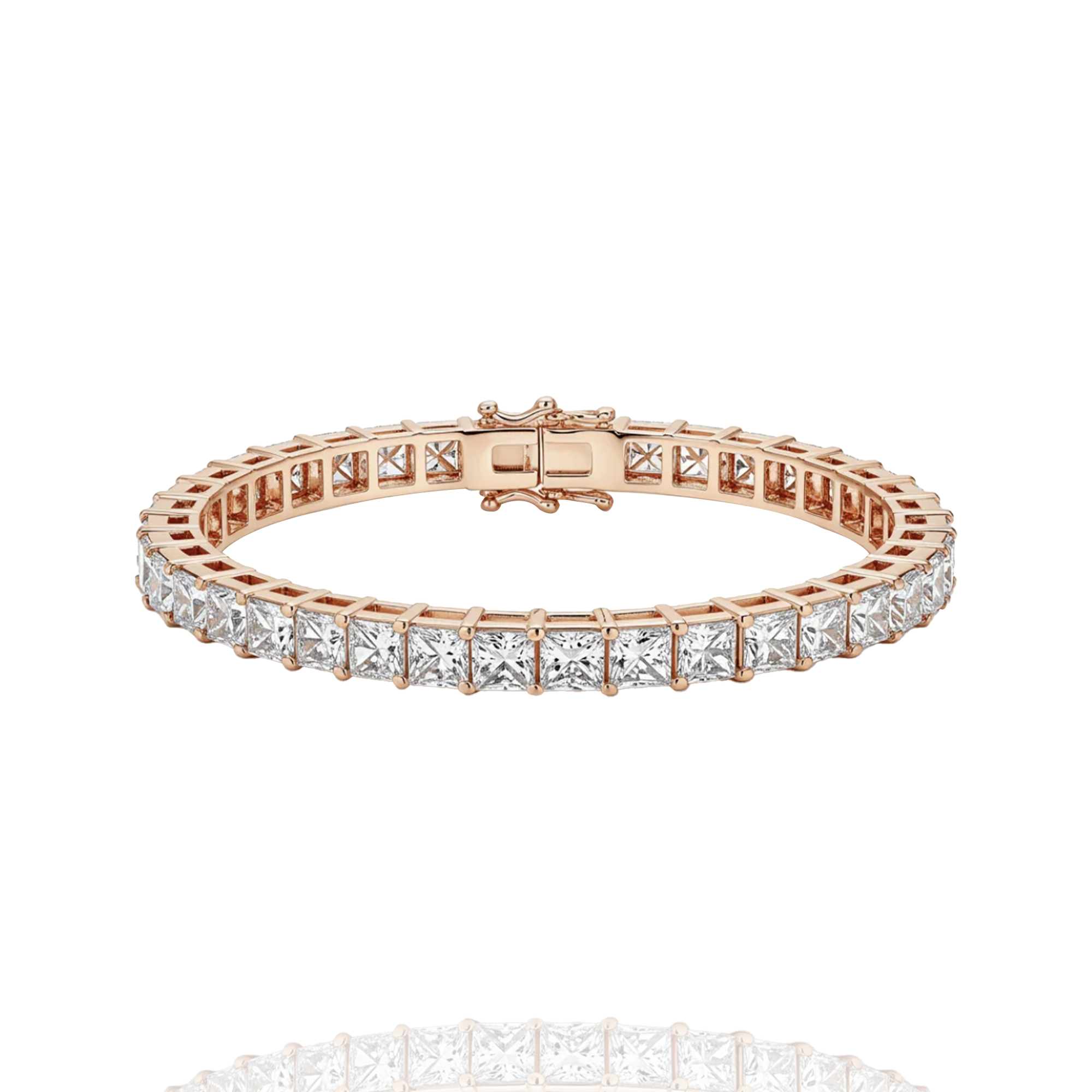 0.40 pointer classic princess lab grown solitaire tennis bracelet