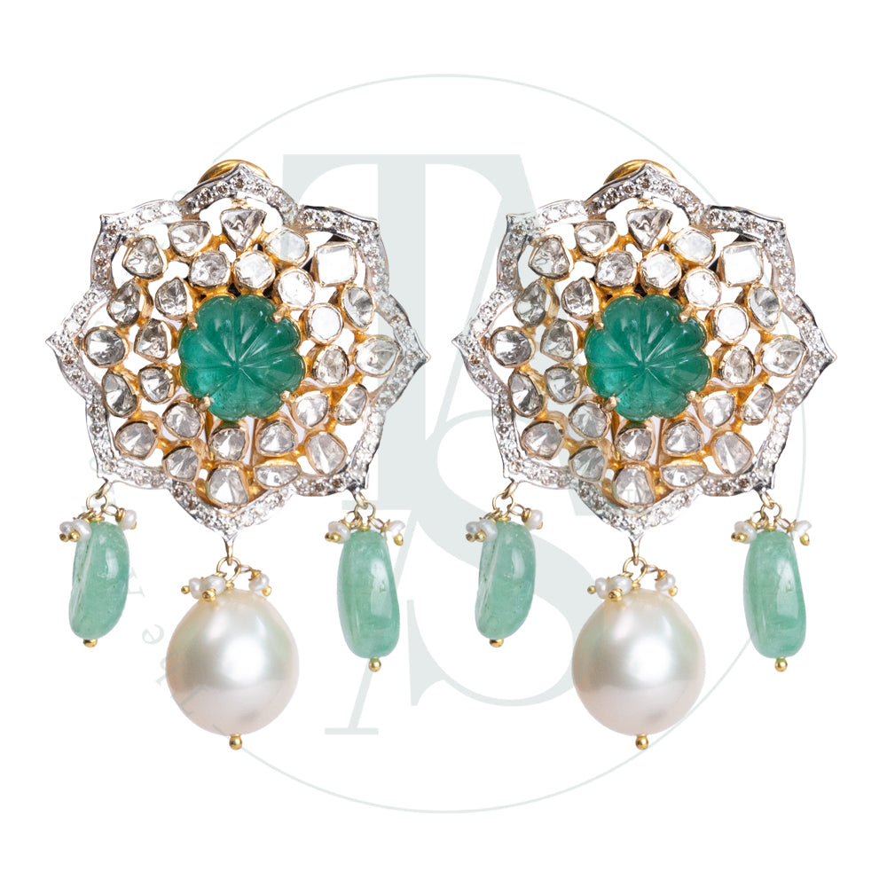 Tamira Uncut Diamond Earrings