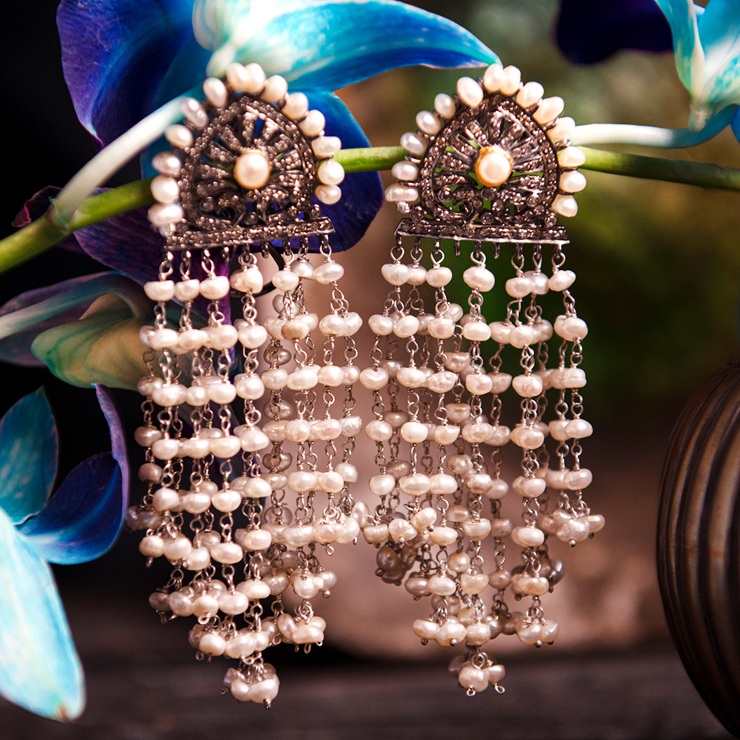 Pearl Fringe Earrings