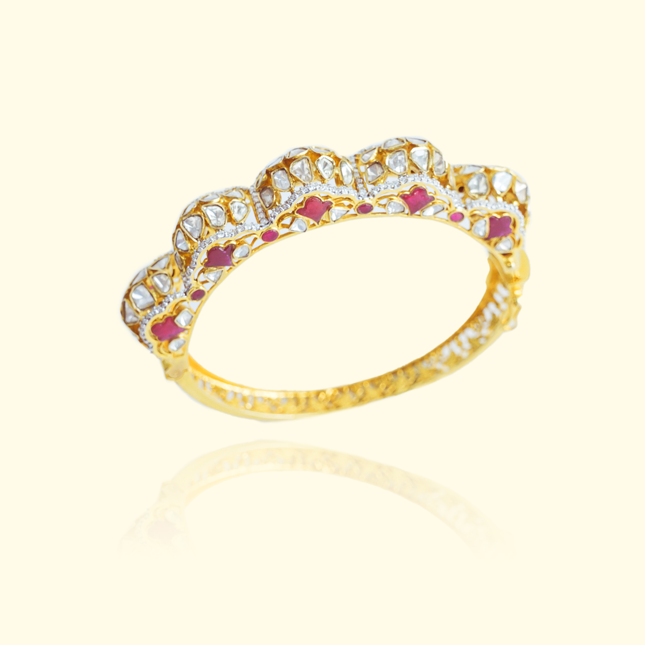 Arvee Ruby Polki Cuff