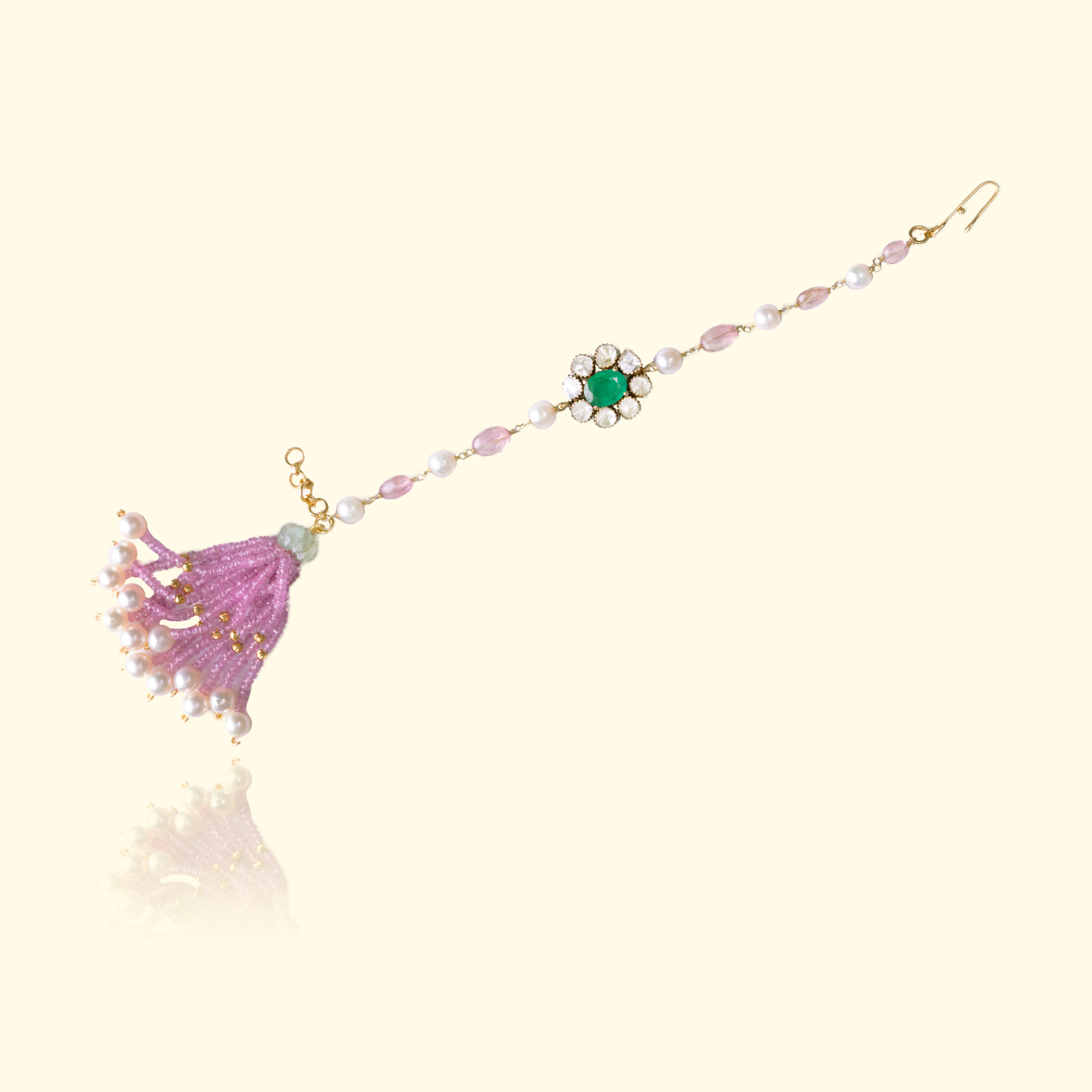 Amala Emerald Tourmaline Pink Sapphire Bracelet