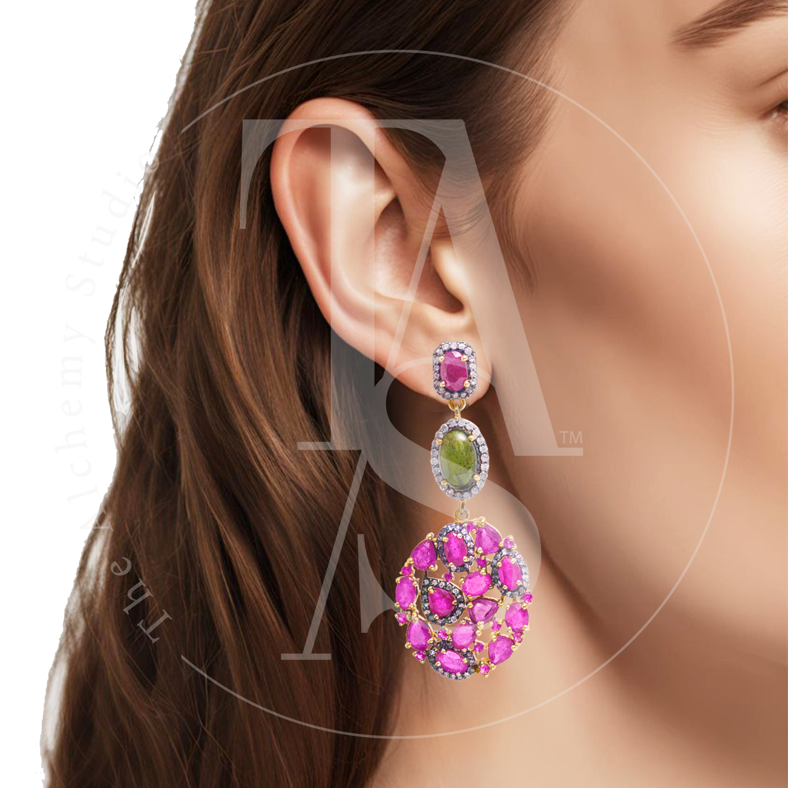 Aurora Ruby Earrings