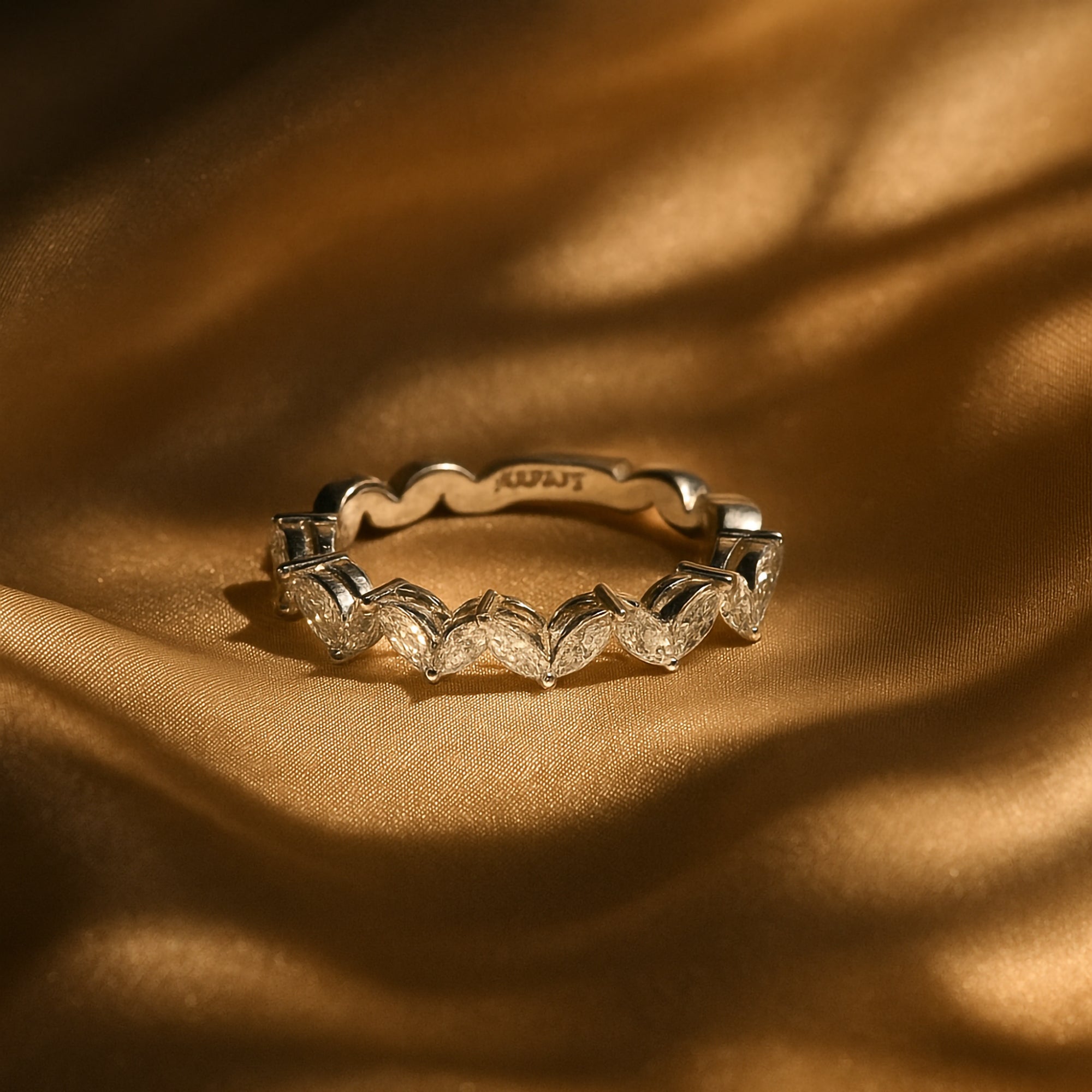 Wave Diamond Ring