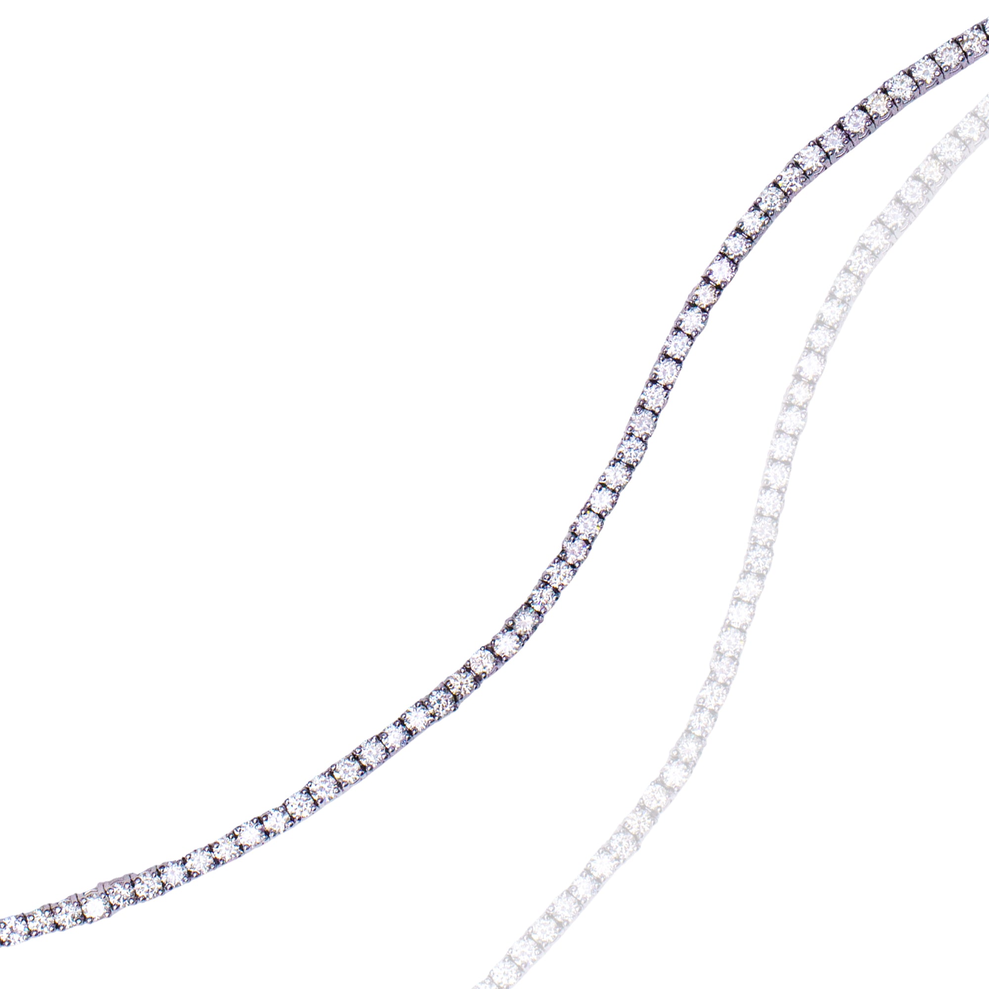 Princess Cut Tennis Diamond Bracelet