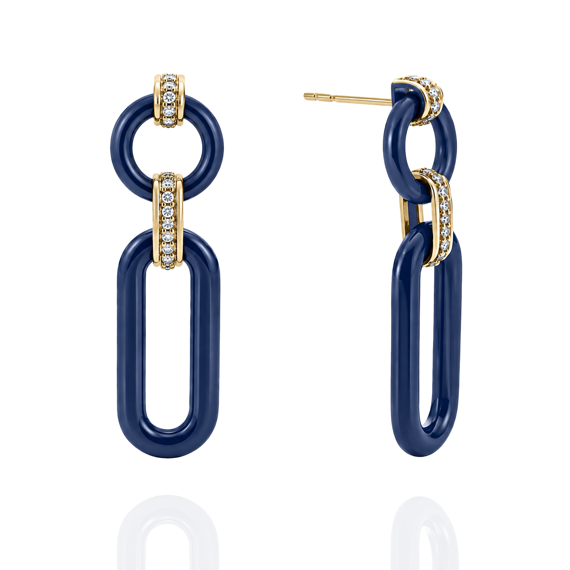 Chain of Thought Diamond Earrings