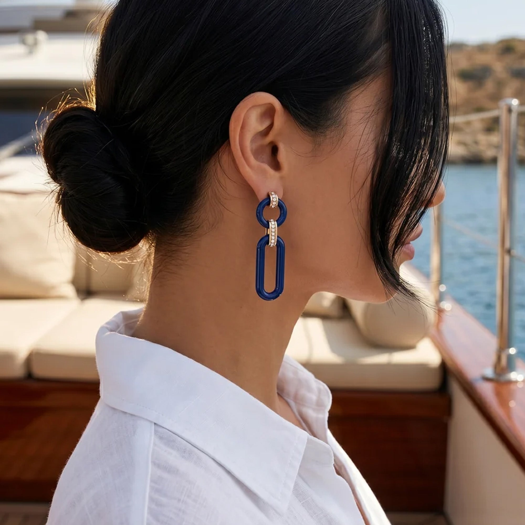 Chain of Thought Diamond Earrings